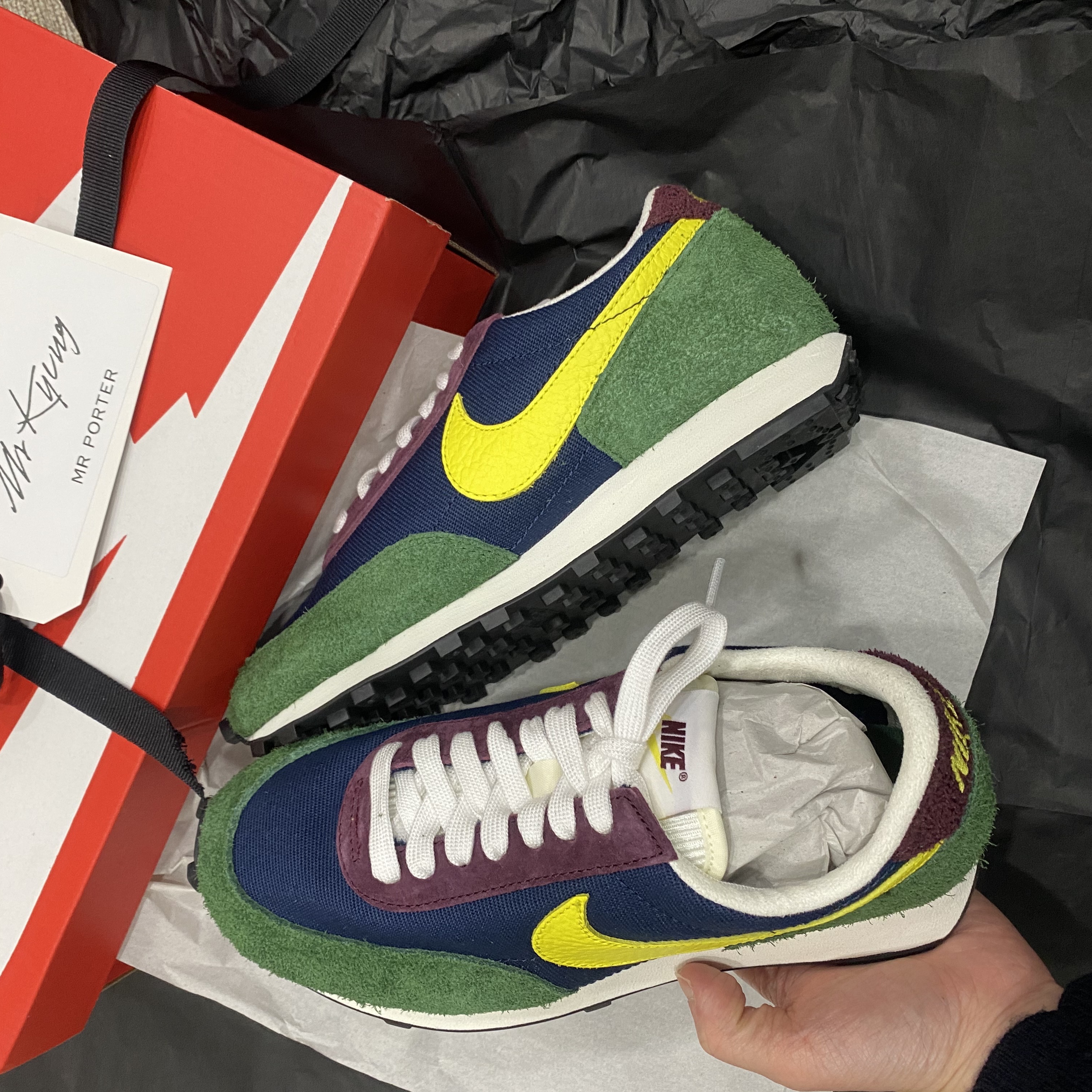 Nike Daybreak SP Black Limelight 착용 스타일