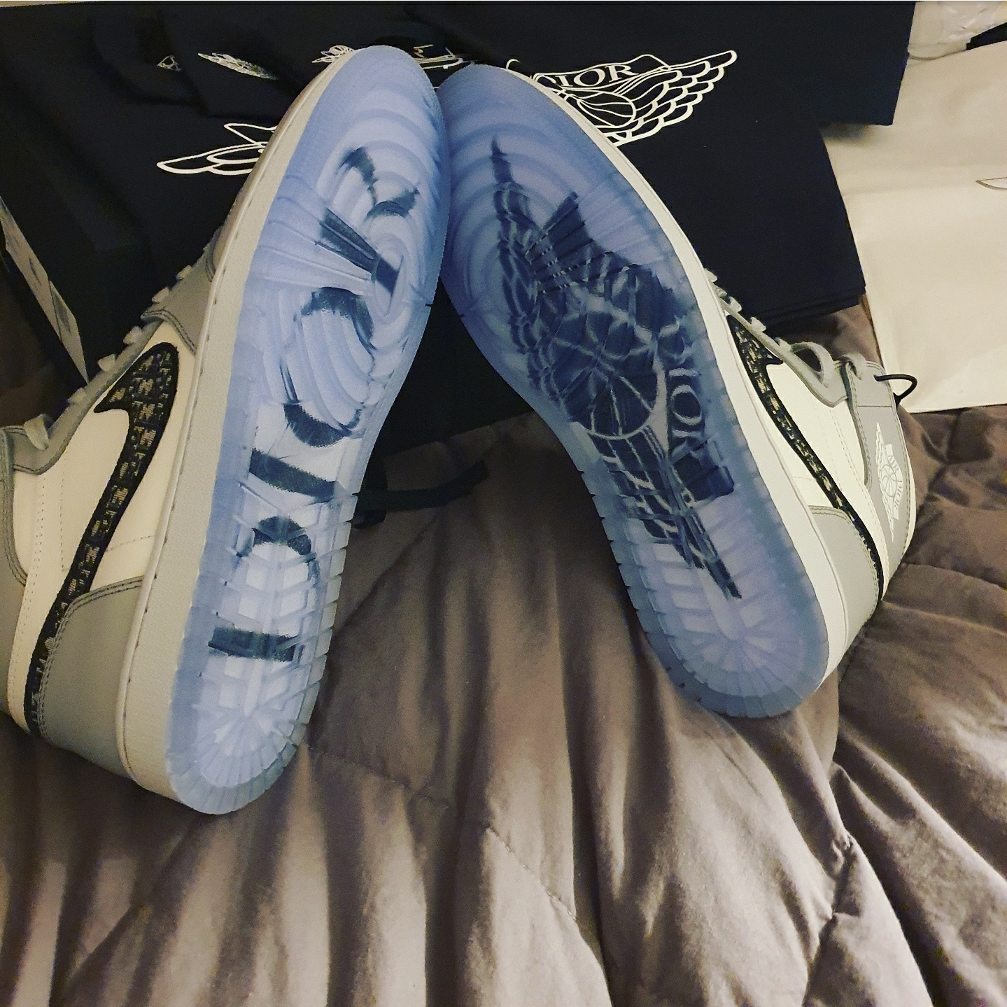 Jordan 1 x Dior High OG 착용 스타일 - 4