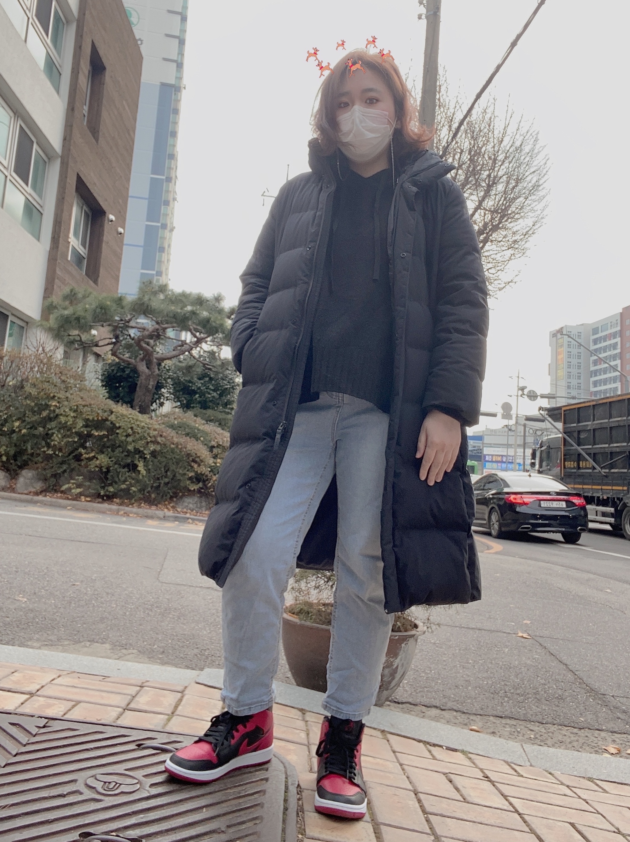 Jordan 1 Mid Bred Banned 2020 착용 스타일 - 2