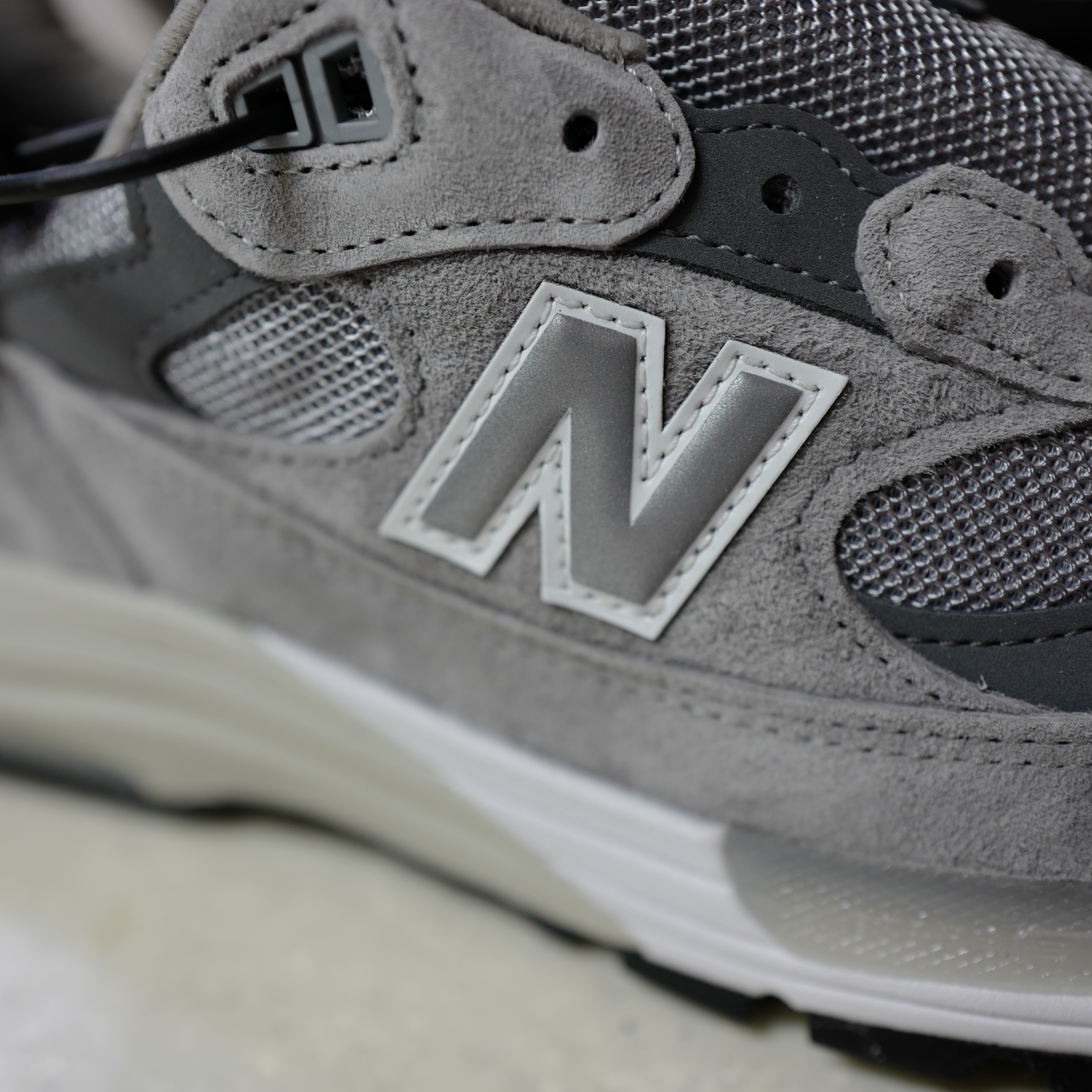 New Balance 992 Made in USA Grey - D Standard 착용 스타일 - 5