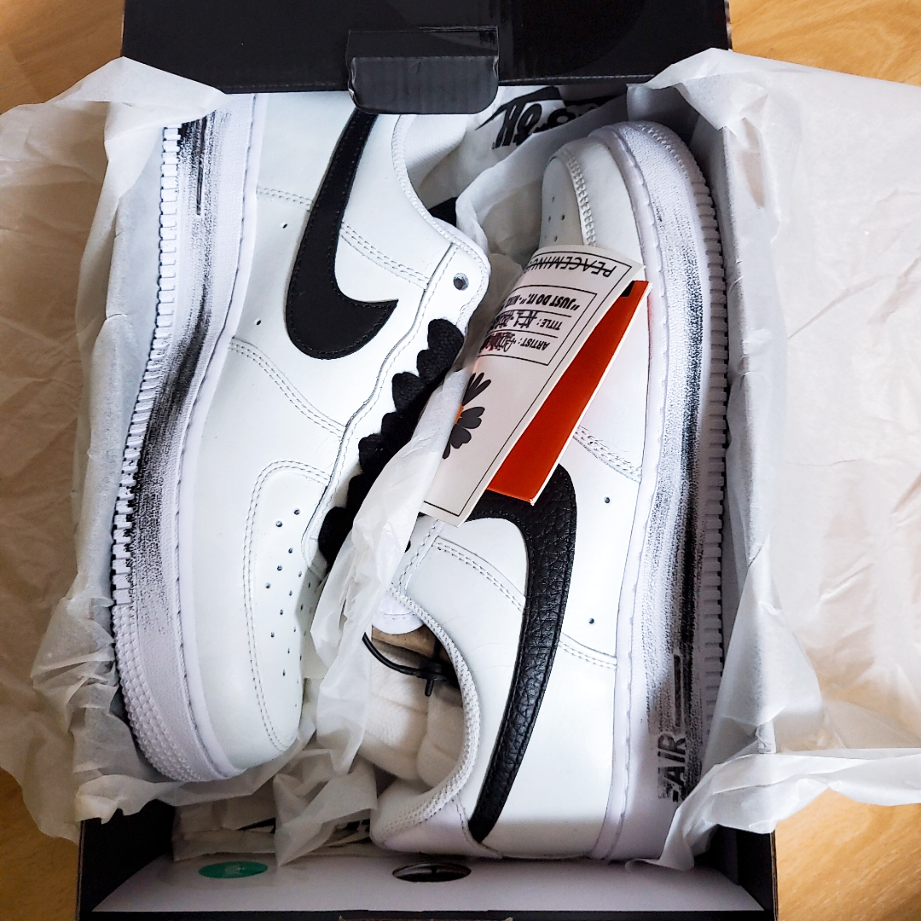 Nike x Peaceminusone Air Force 1 Low Para-Noise 2.0 착용 스타일 - 5