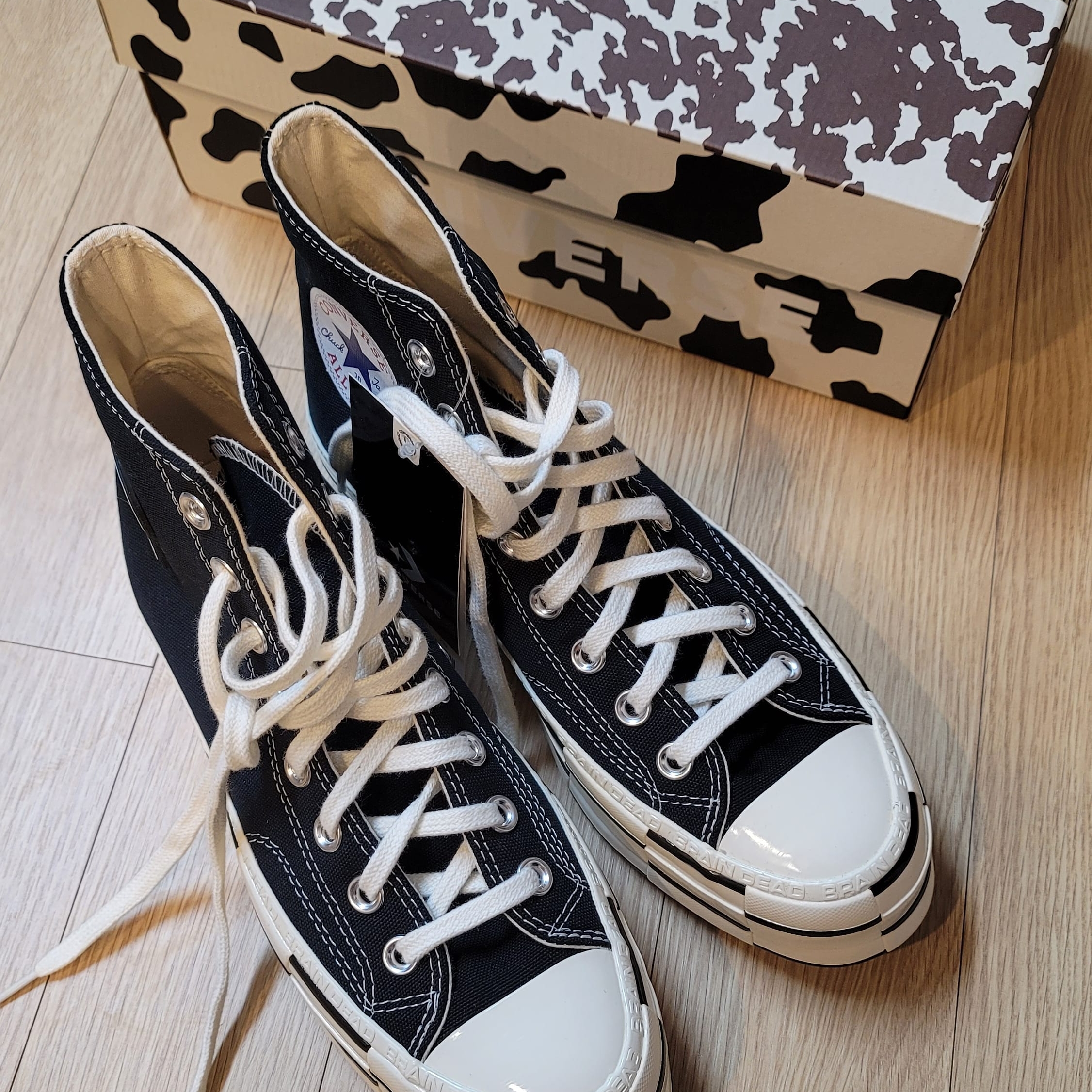 Converse x Brain Dead Chuck 70 Hi Black 착용 스타일