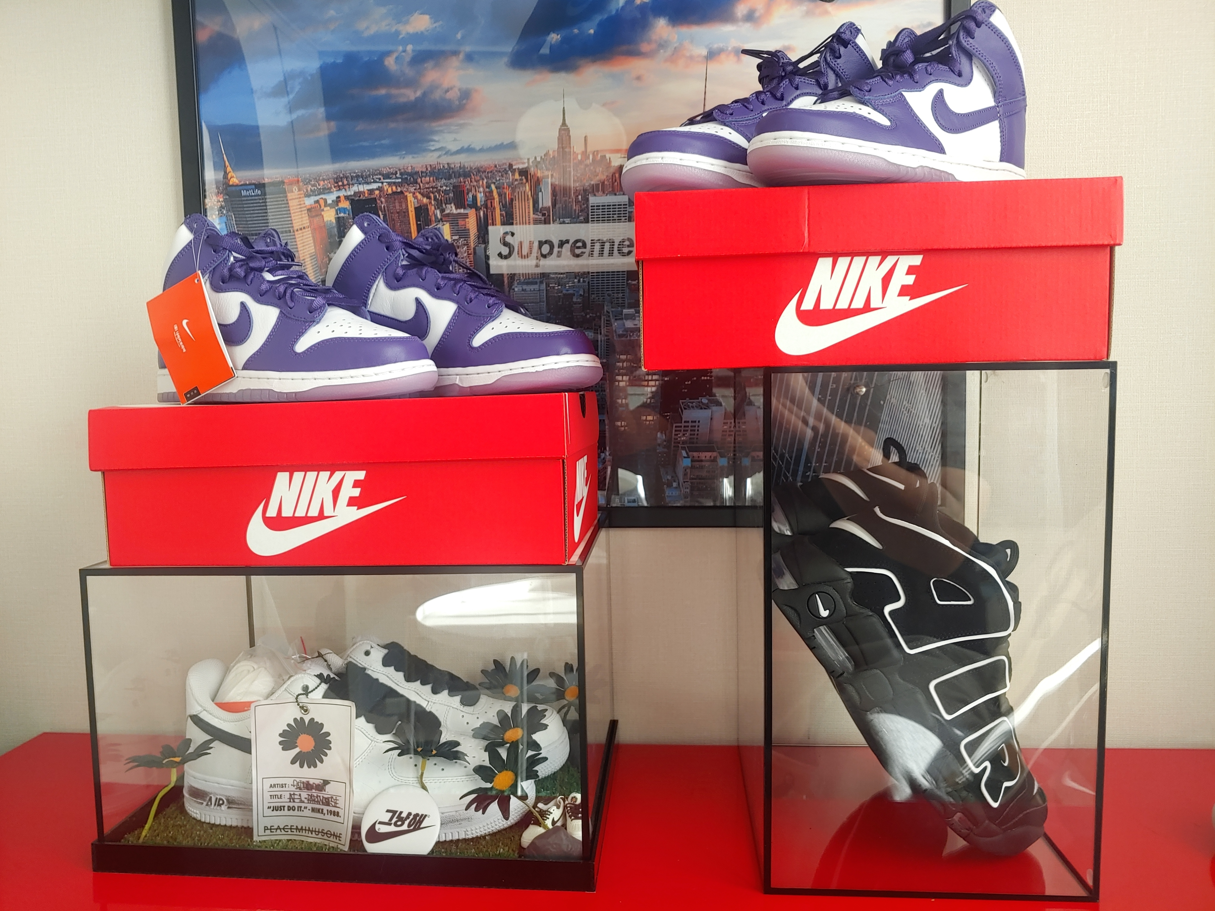 (W) Nike Dunk High SP Varsity Purple 착용 스타일