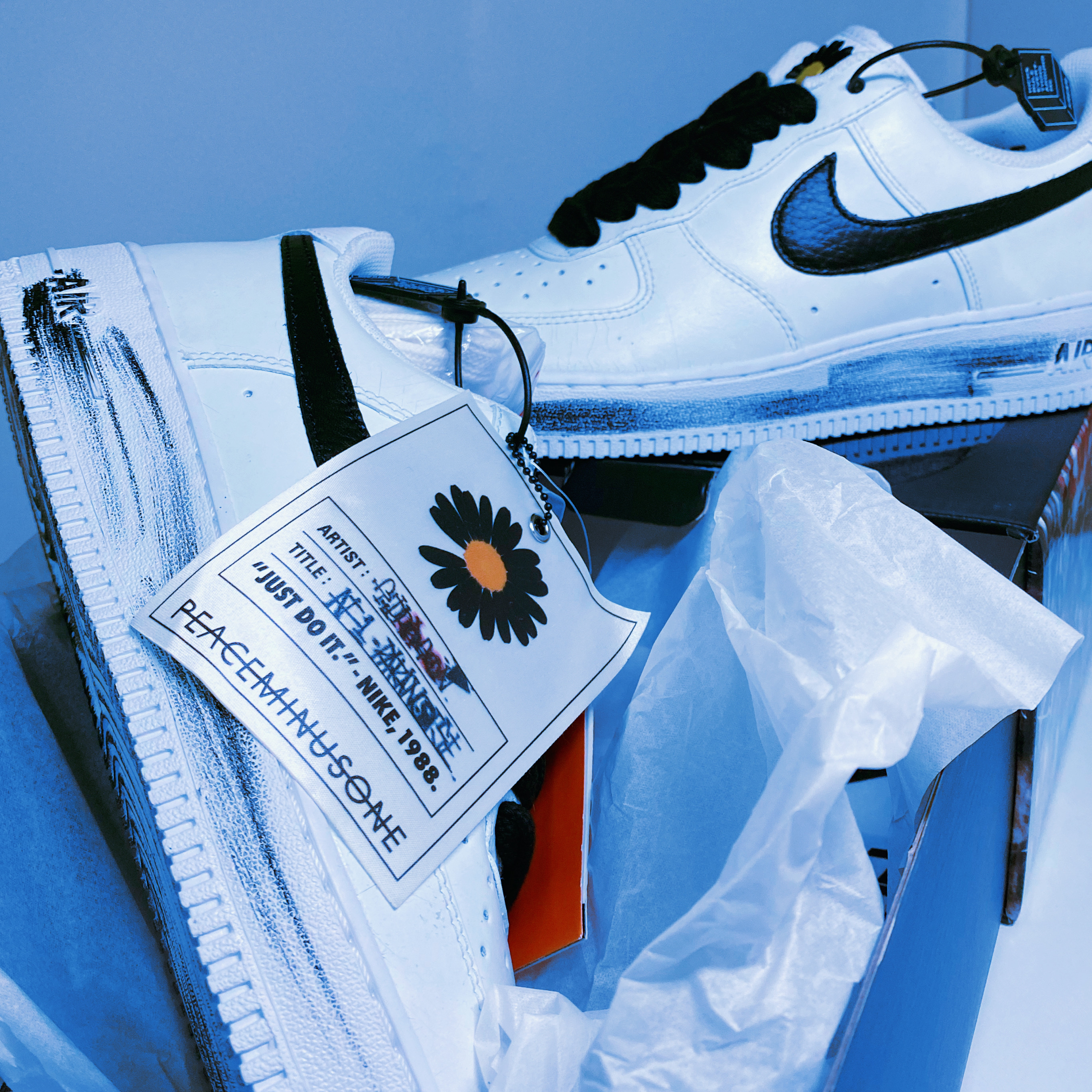 Nike x Peaceminusone Air Force 1 Low Para-Noise 2.0 착용 스타일