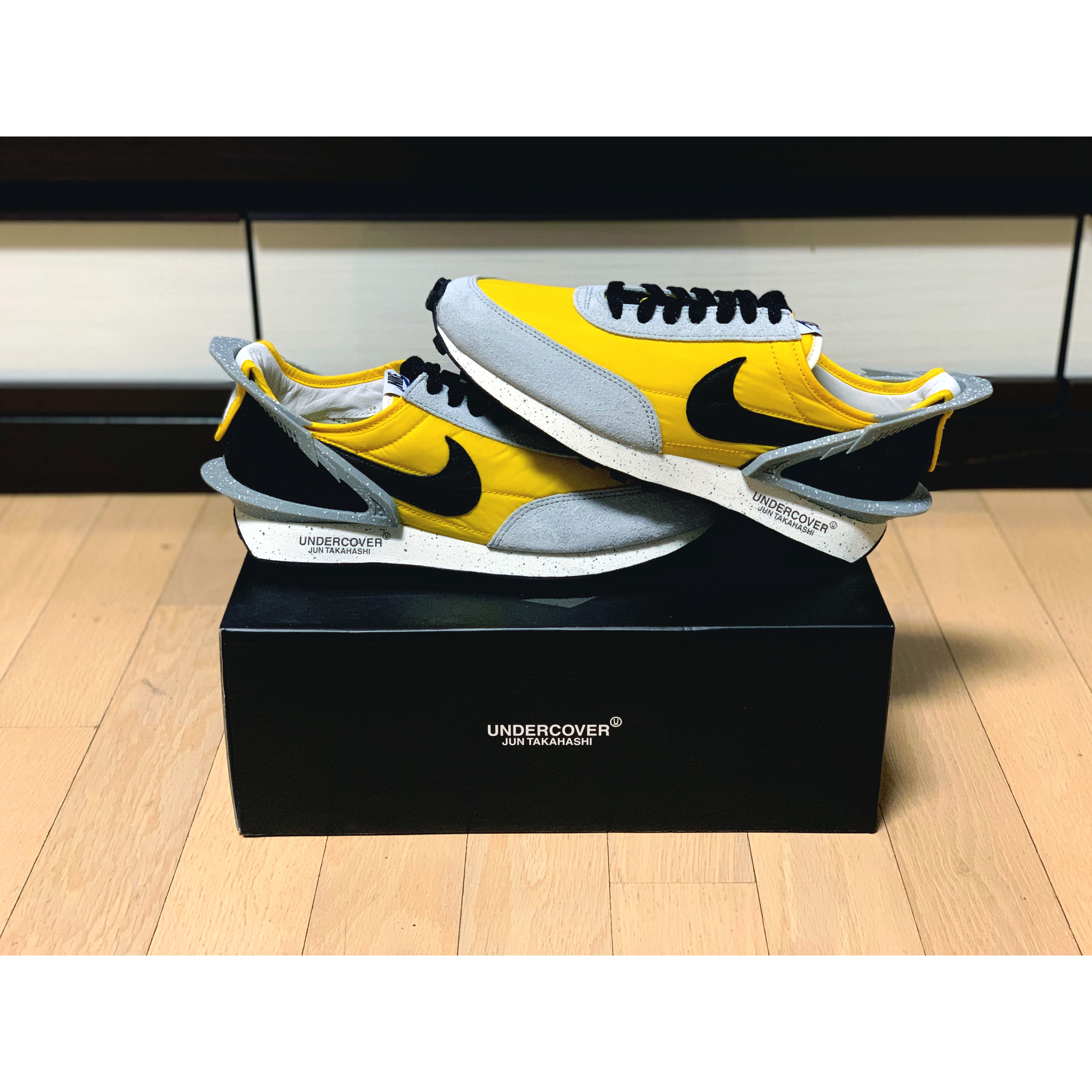 Nike x Undercover Daybreak Bright Citron, Nike x Undercover Daybreak Blue Jay 착용 스타일 - 1