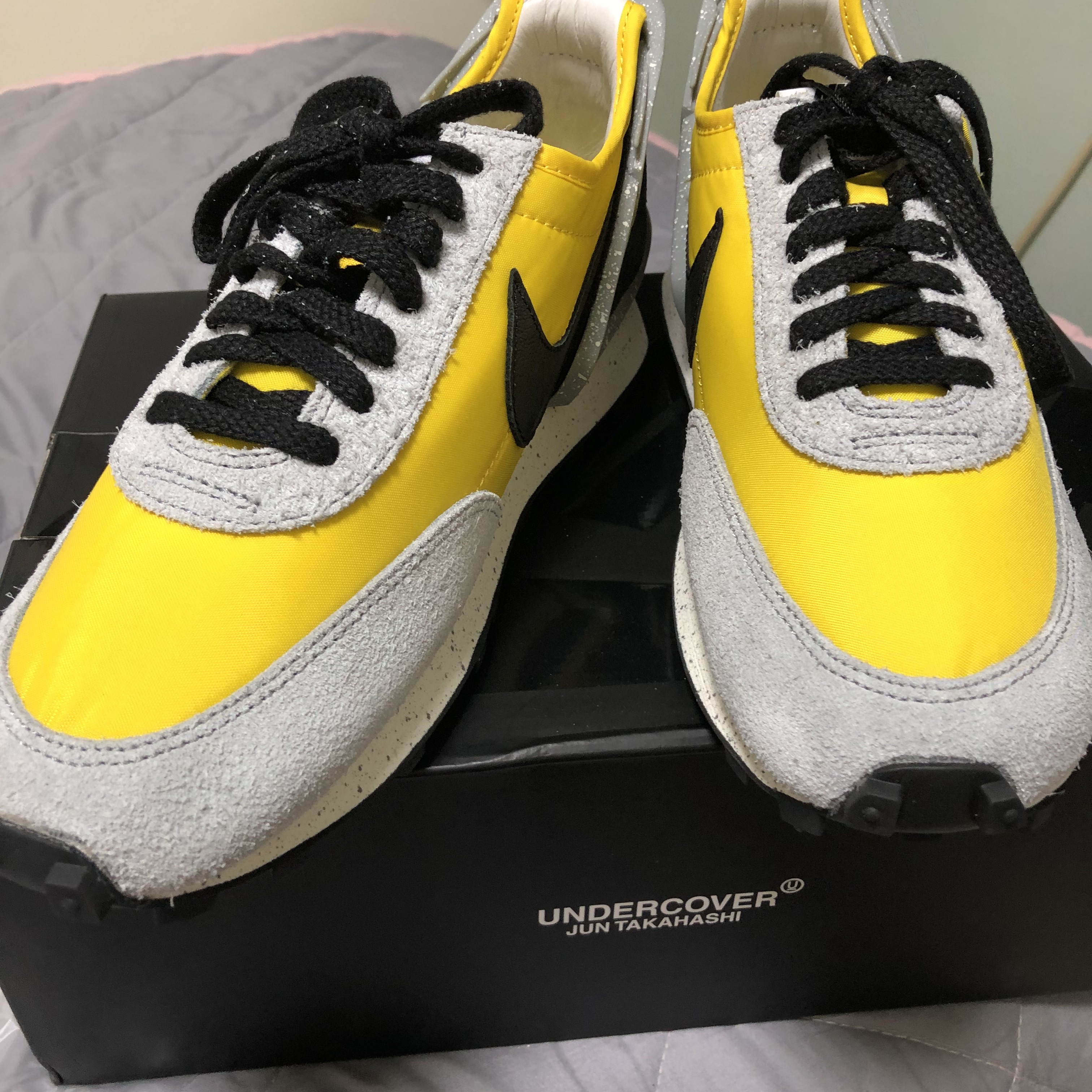 Nike x Undercover Daybreak Bright Citron 착용 스타일