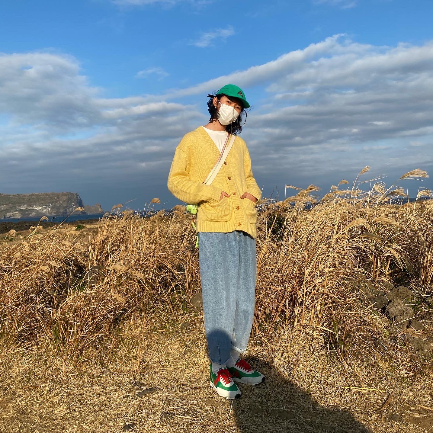 (W) Nike x Undercover Daybreak Lucky Green Red 착용 스타일