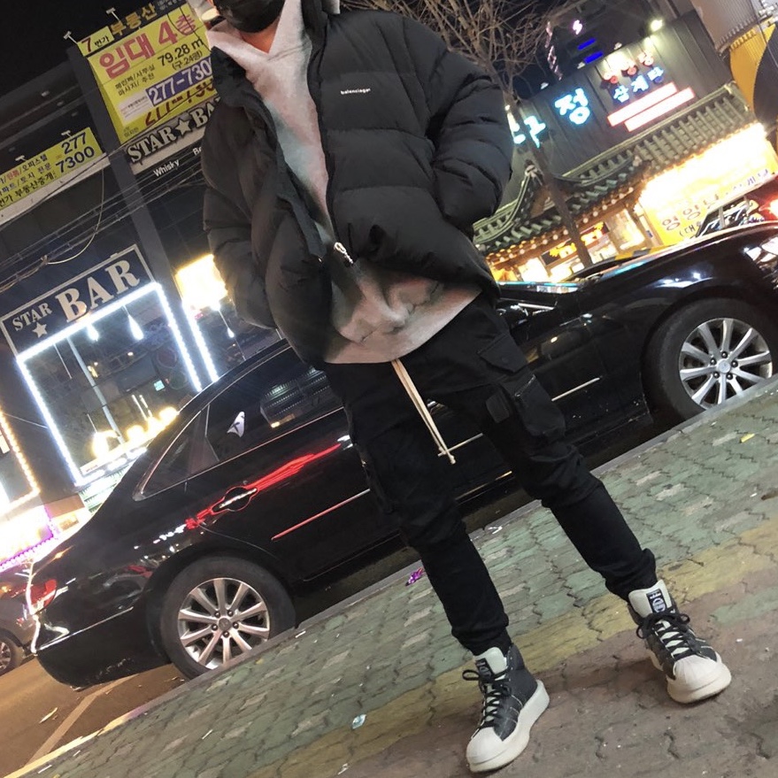 Adidas x Rick Owens Mastodon Pro Model Black Pearl 착용 스타일