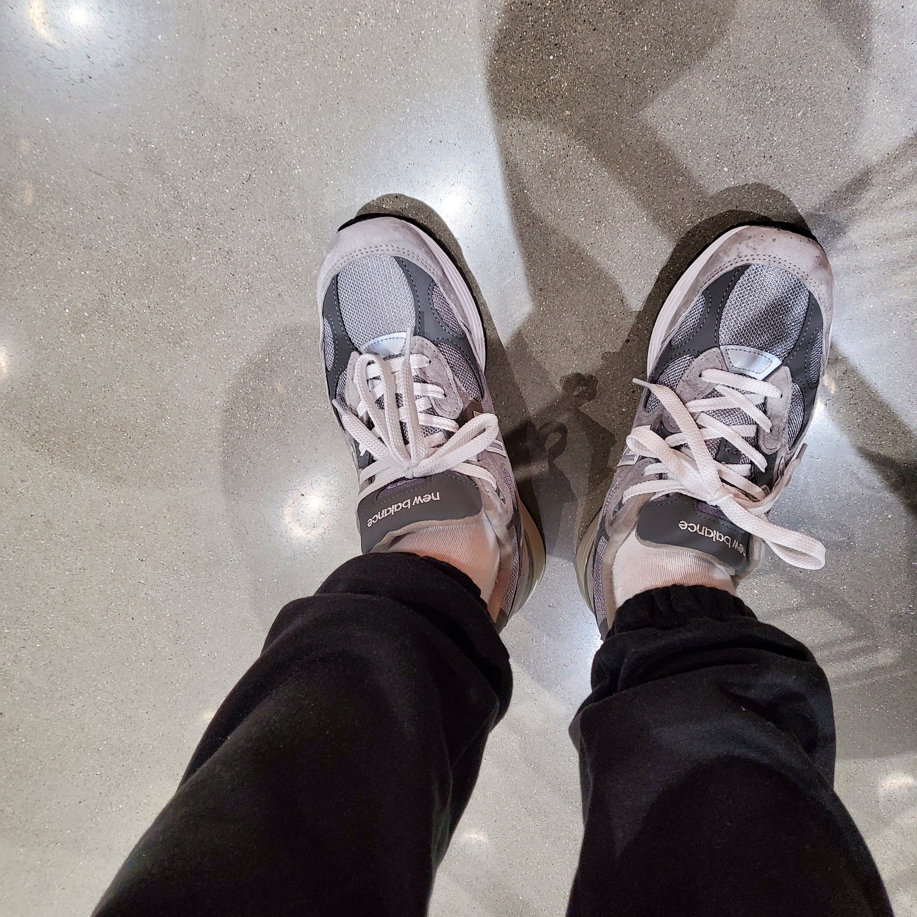New Balance 992 Made in USA Grey - D Standard 착용 스타일