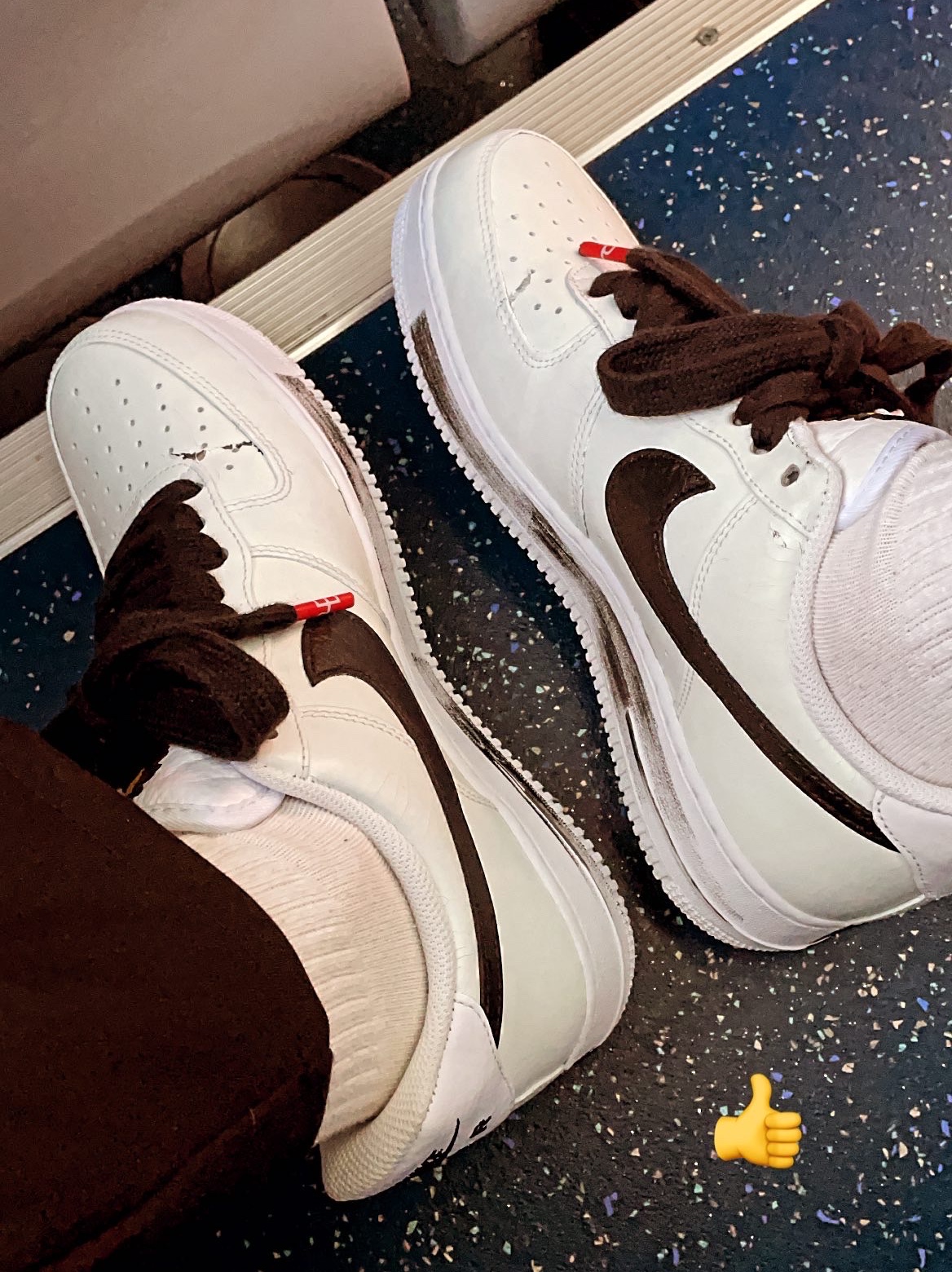 Nike x Peaceminusone Air Force 1 Low Para-Noise 2.0 착용 스타일