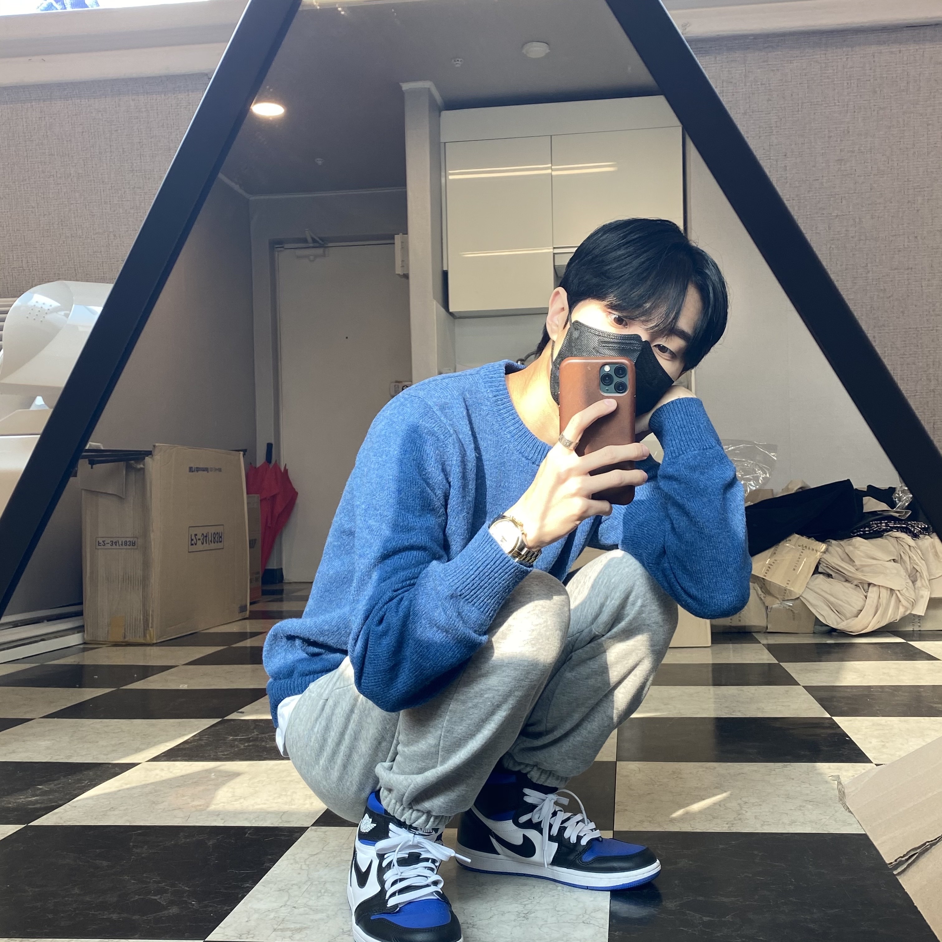Jordan 1 Retro High OG Royal Toe 착용 스타일