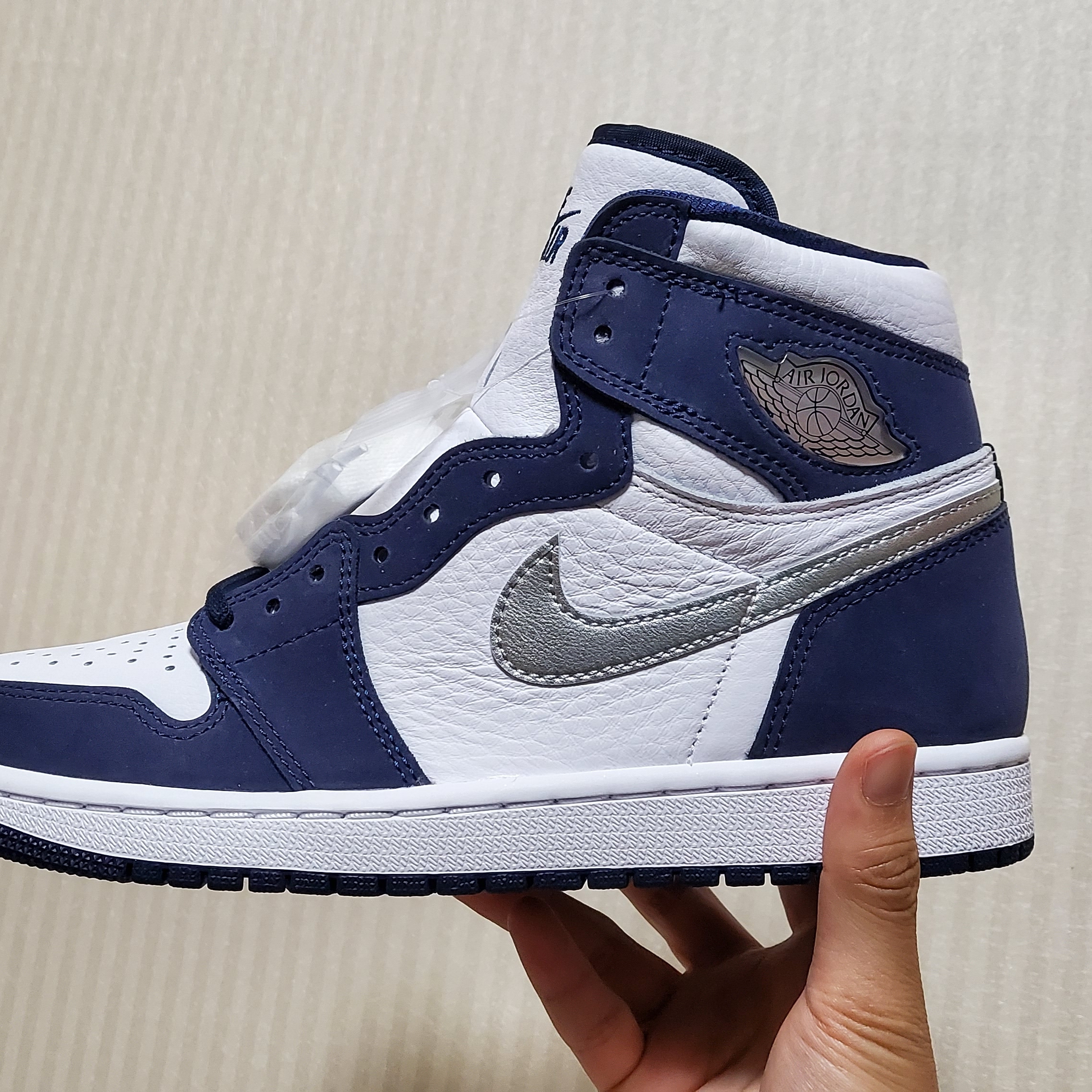 Jordan 1 Retro High OG CO.JP Midnight Navy 착용 스타일