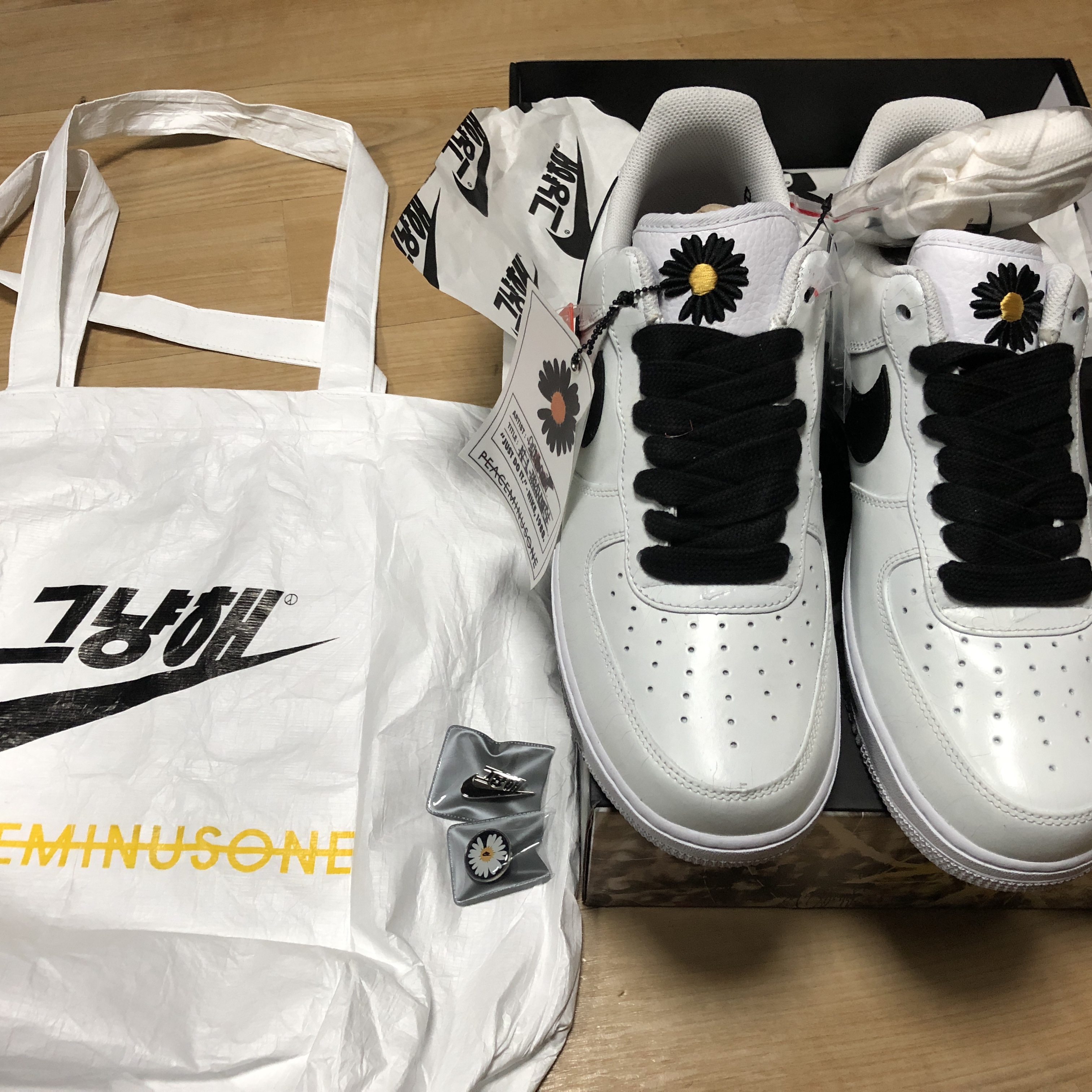Nike x Peaceminusone Air Force 1 Low Para-Noise 2.0 착용 스타일