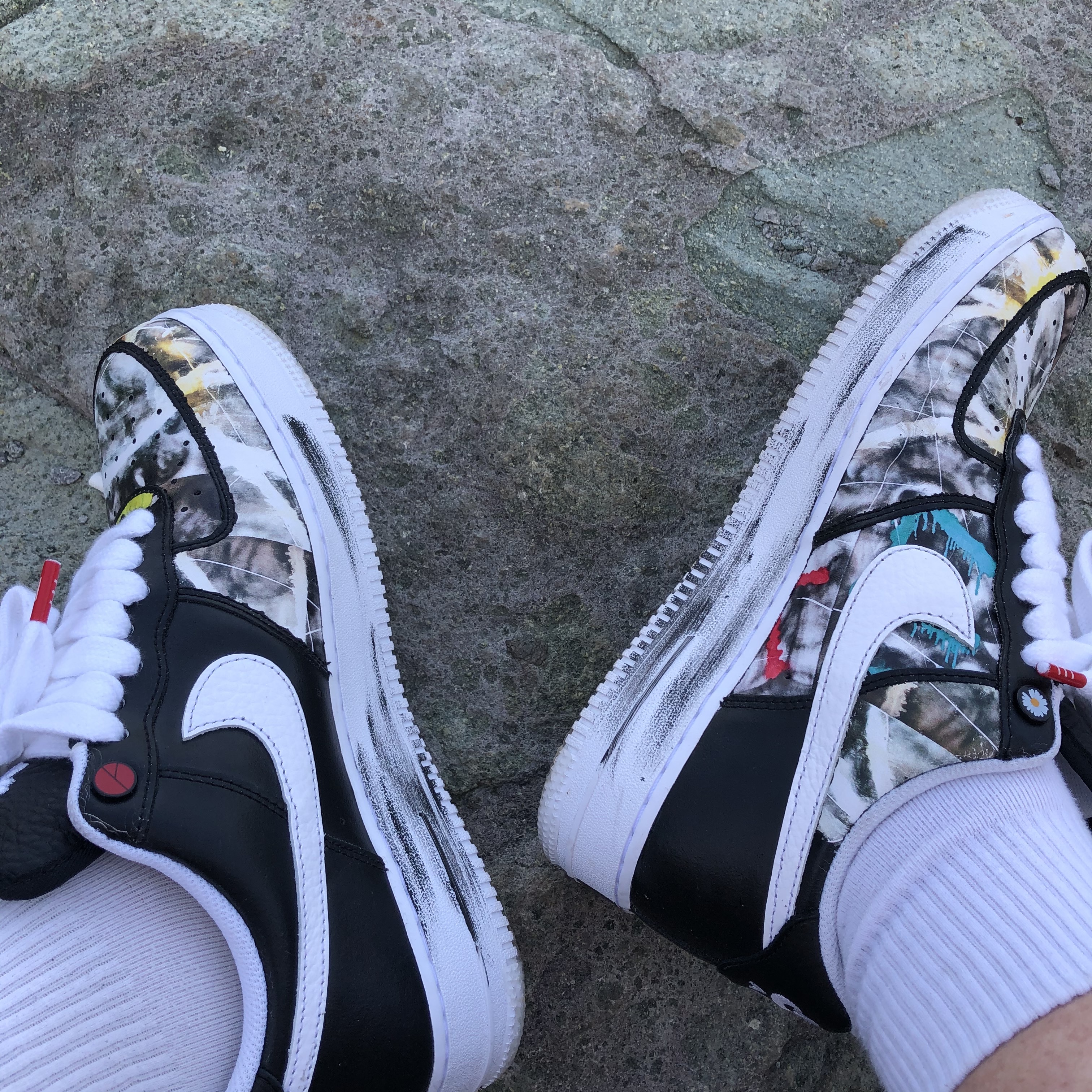Nike x Peaceminusone Air Force 1 Low Para-Noise 착용 스타일