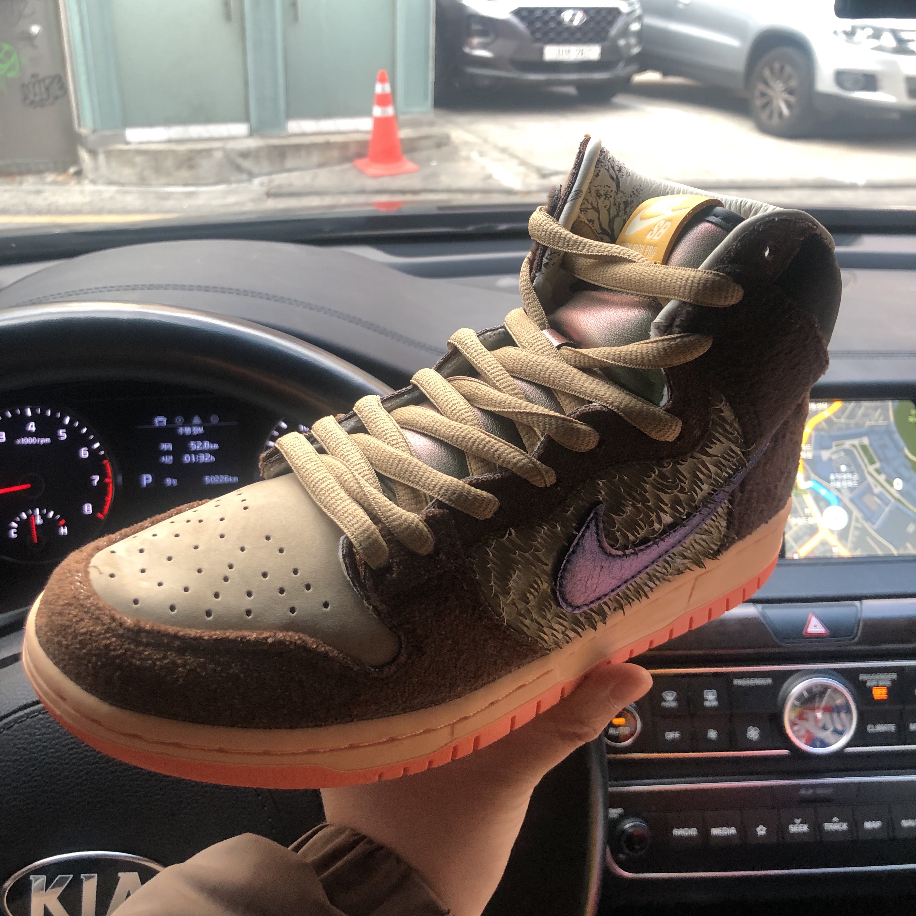 Nike x Concepts SB Dunk High Pro Mallard 착용 스타일