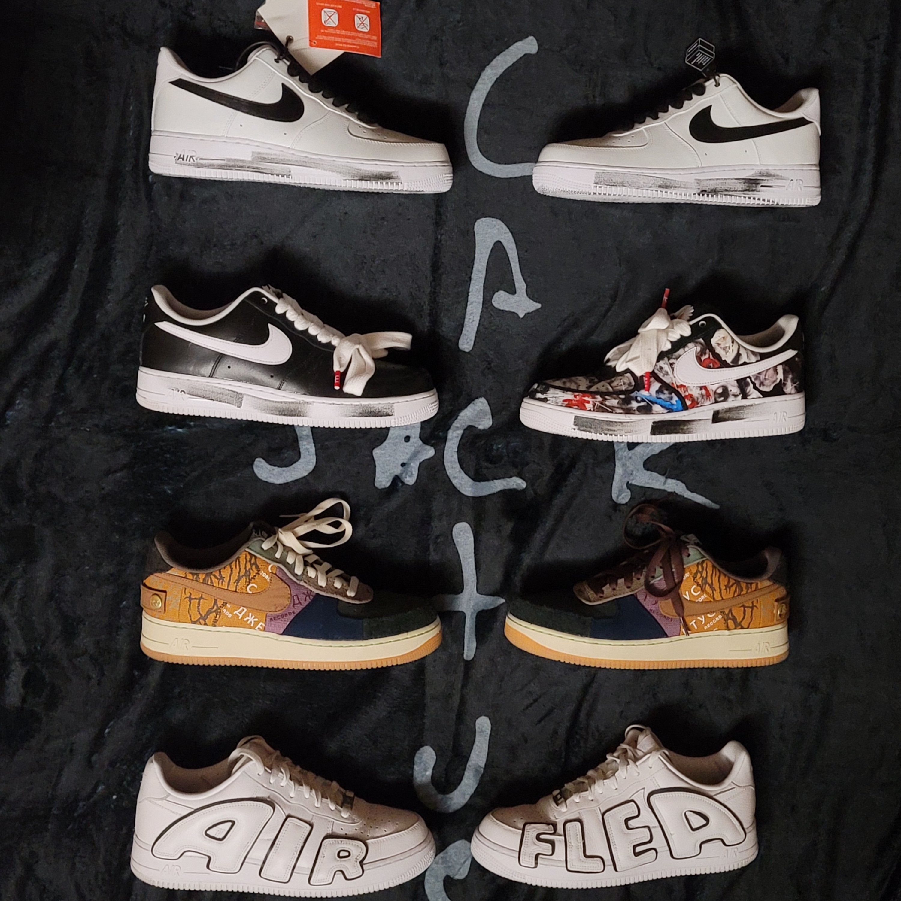 Nike x Peaceminusone Air Force 1 Low Para-Noise, Nike x Peaceminusone Air Force 1 Low Para-Noise 2.0 착용 스타일