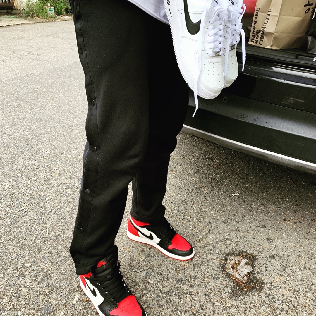 Jordan 1 Retro High OG Bred Toe 착용 스타일