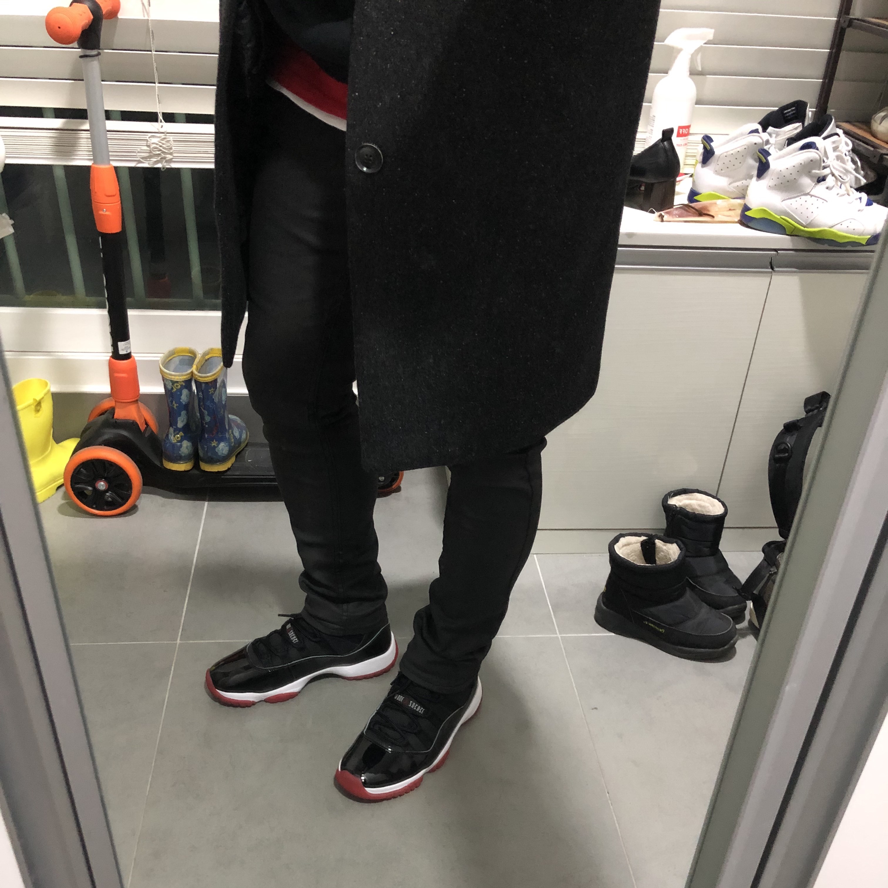Jordan 11 Retro Bred 2019 착용 스타일 - 3