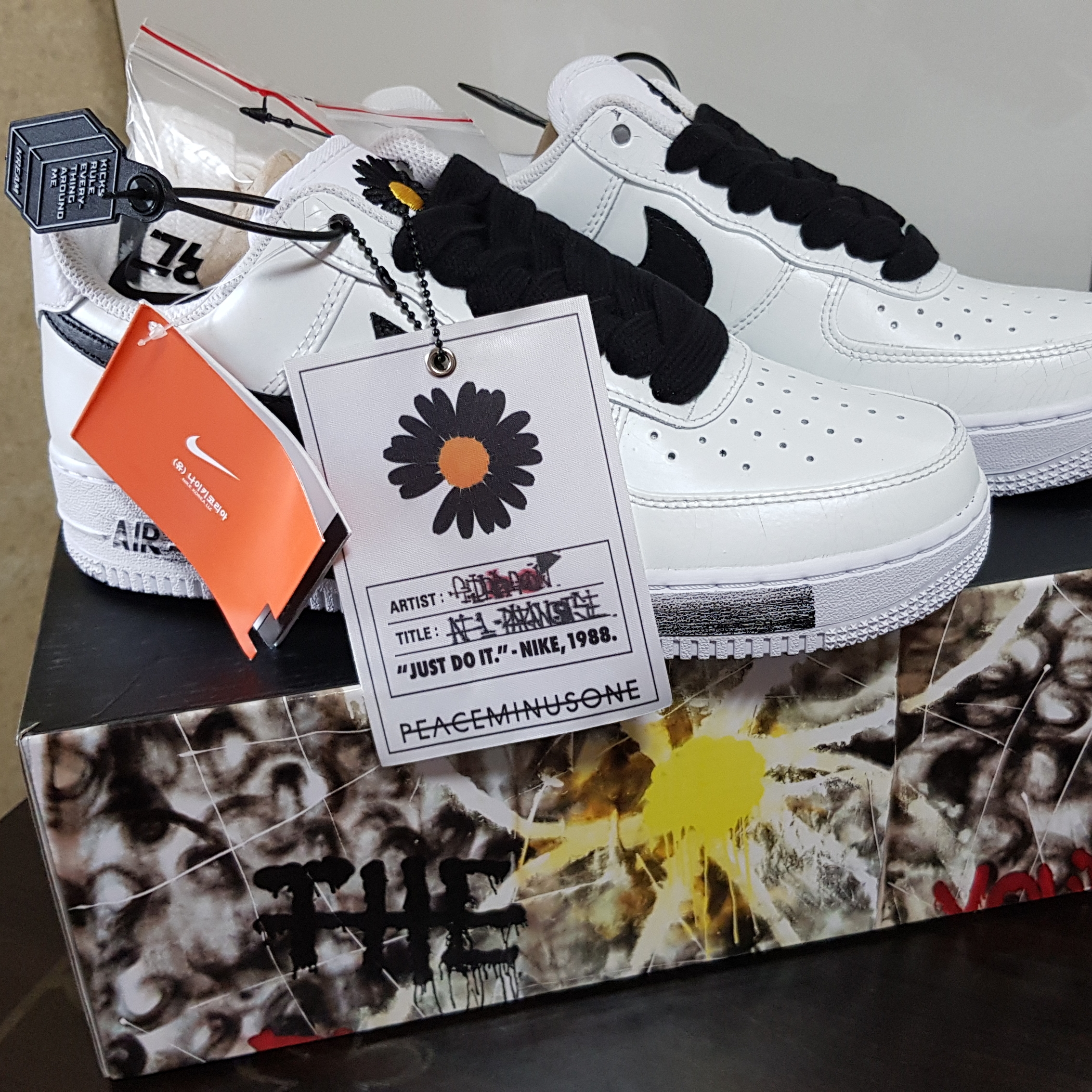 Nike x Peaceminusone Air Force 1 Low Para-Noise 2.0 착용 스타일