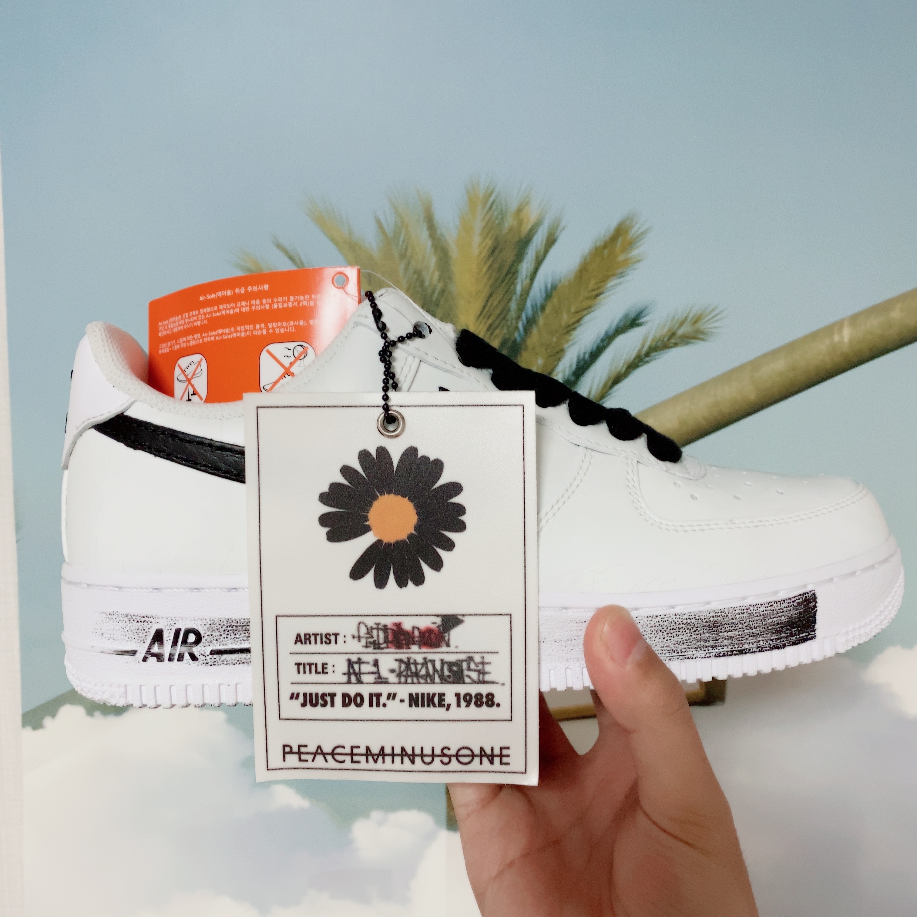 Nike x Peaceminusone Air Force 1 Low Para-Noise 2.0 착용 스타일