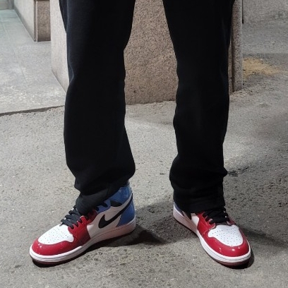 Jordan 1 Retro High Fearless UNC Chicago 착용 스타일