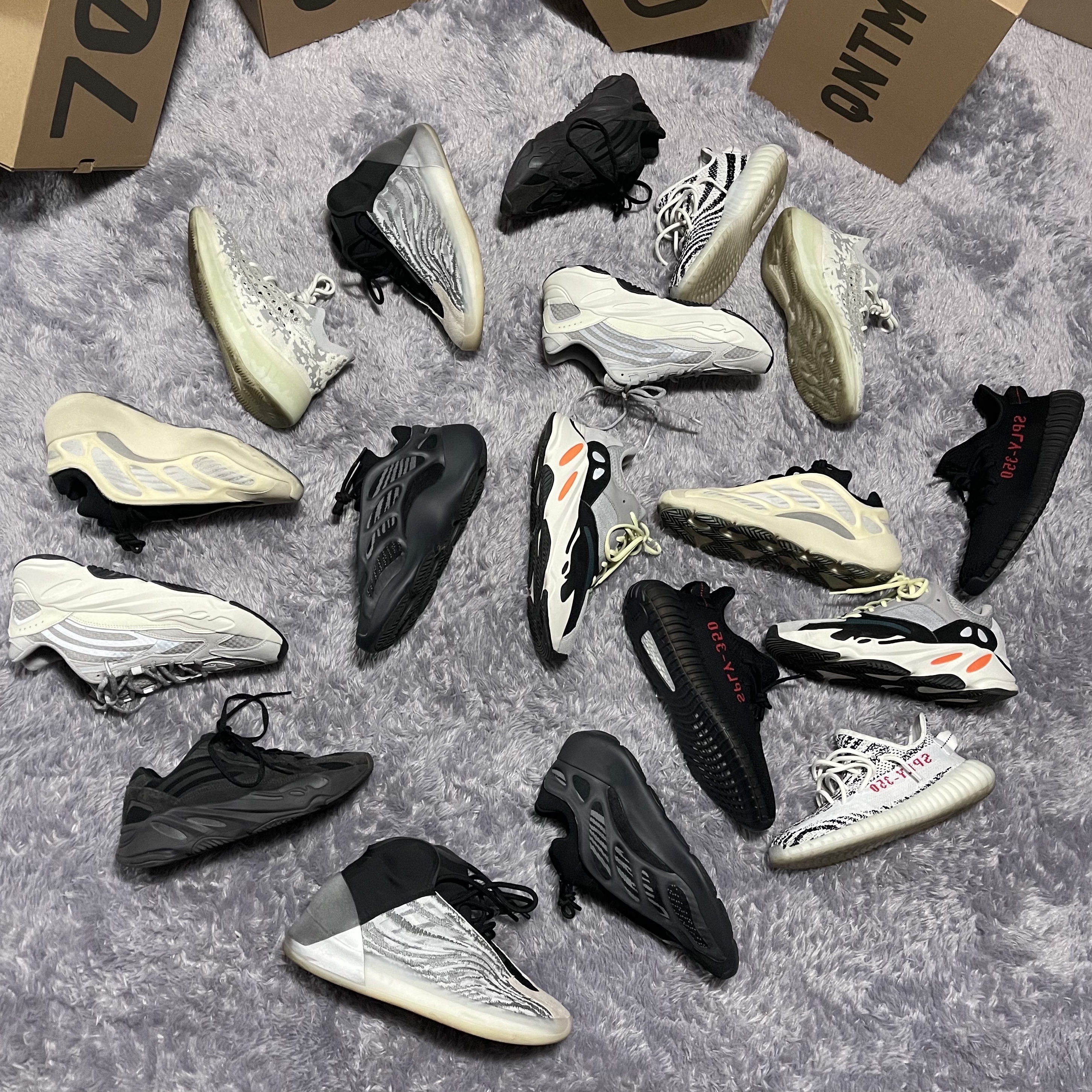 Adidas Yeezy 700 V3 Azael 2019, Adidas Yeezy QNTM Lifestyle 착용 스타일