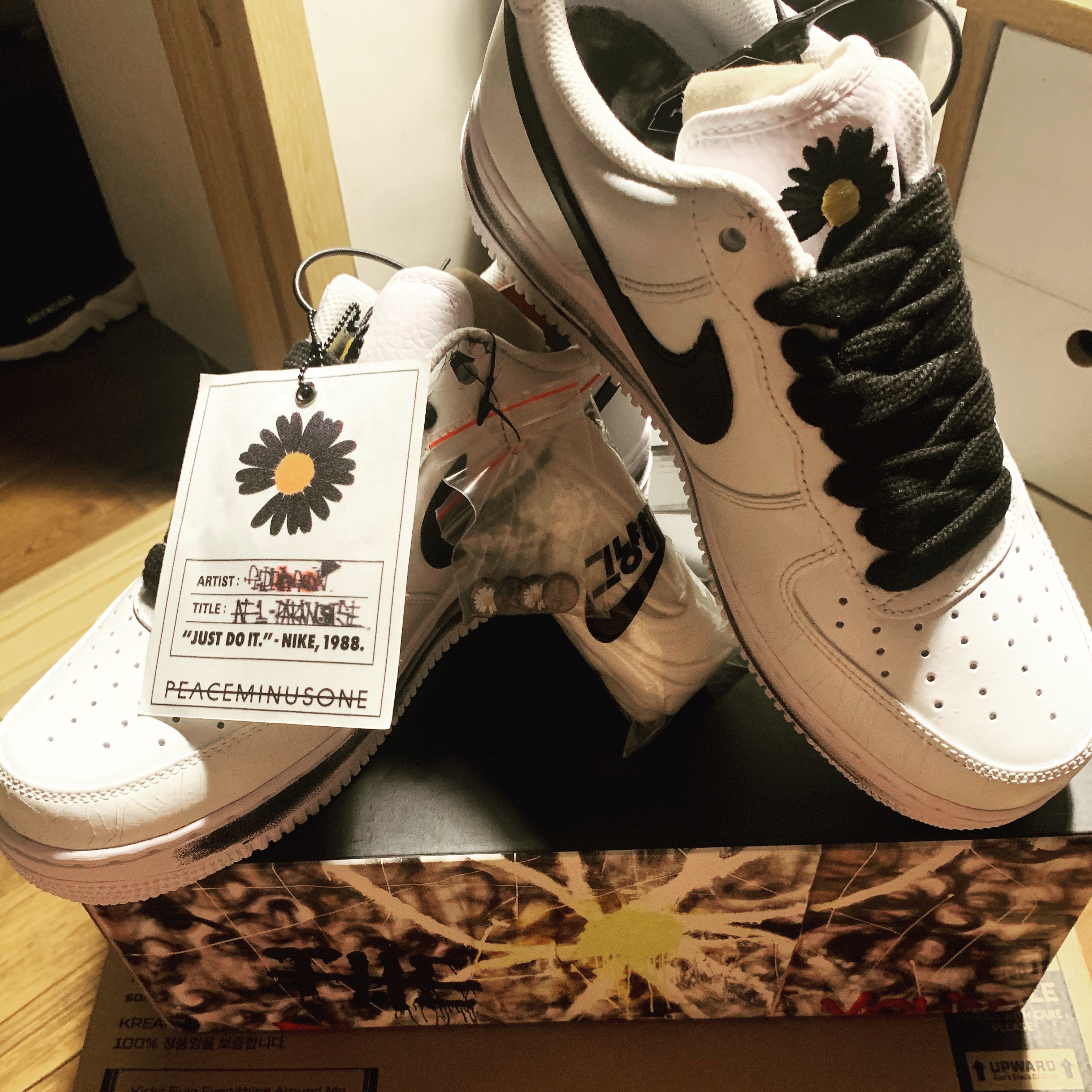 Nike x Peaceminusone Air Force 1 Low Para-Noise 2.0 착용 스타일