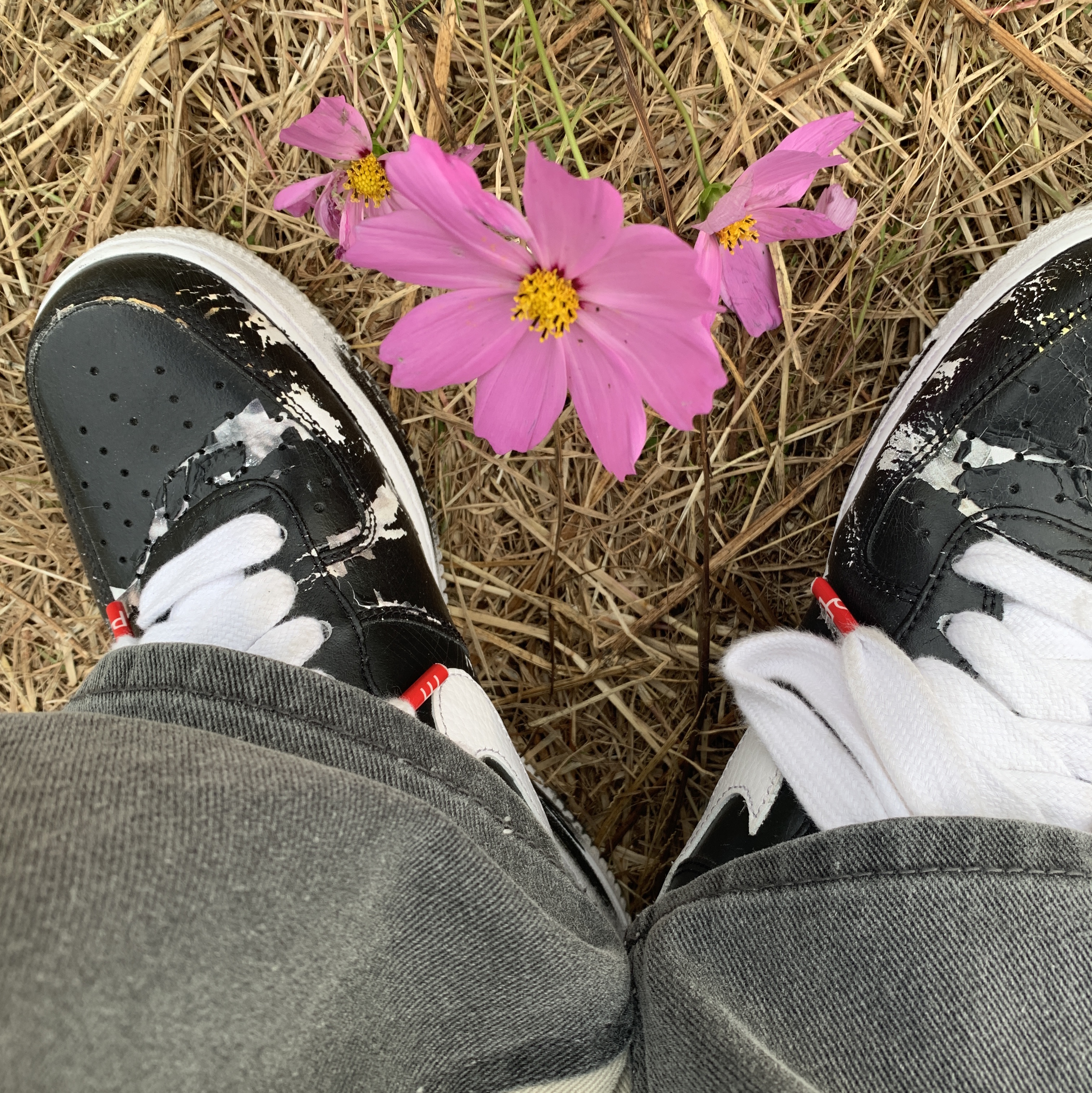 Nike x Peaceminusone Air Force 1 Low Para-Noise 착용 스타일