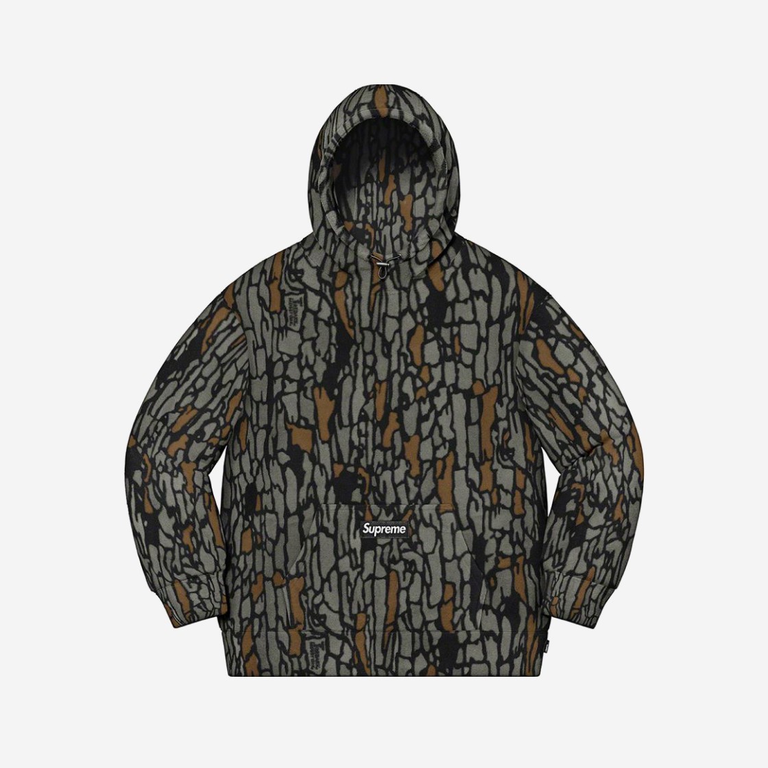 Supreme Polartec Hooded Sweatshirt Olive Treebark Camo - 20FW 상세 이미지 1