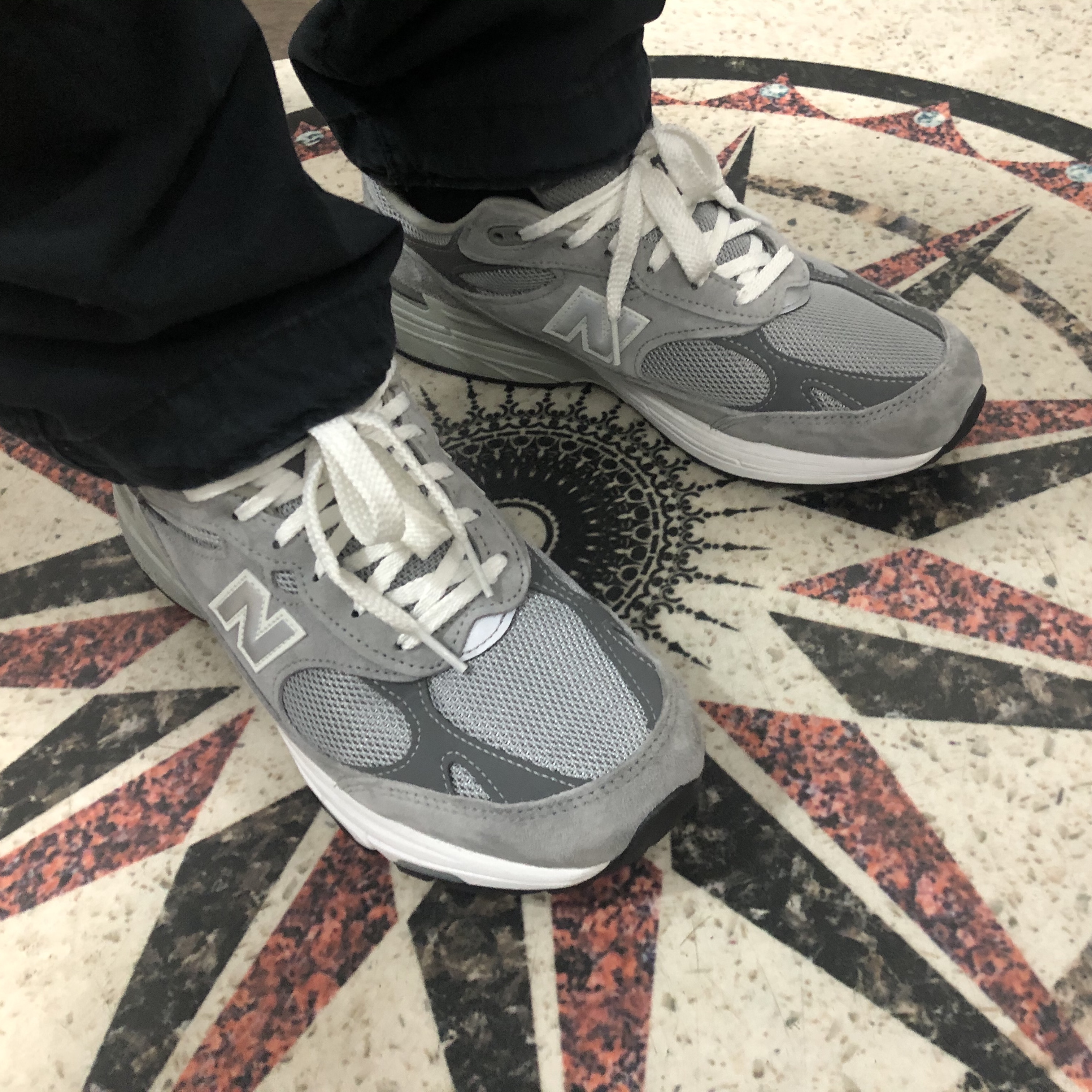 New Balance 993 Made in USA Grey - D Standard 착용 스타일