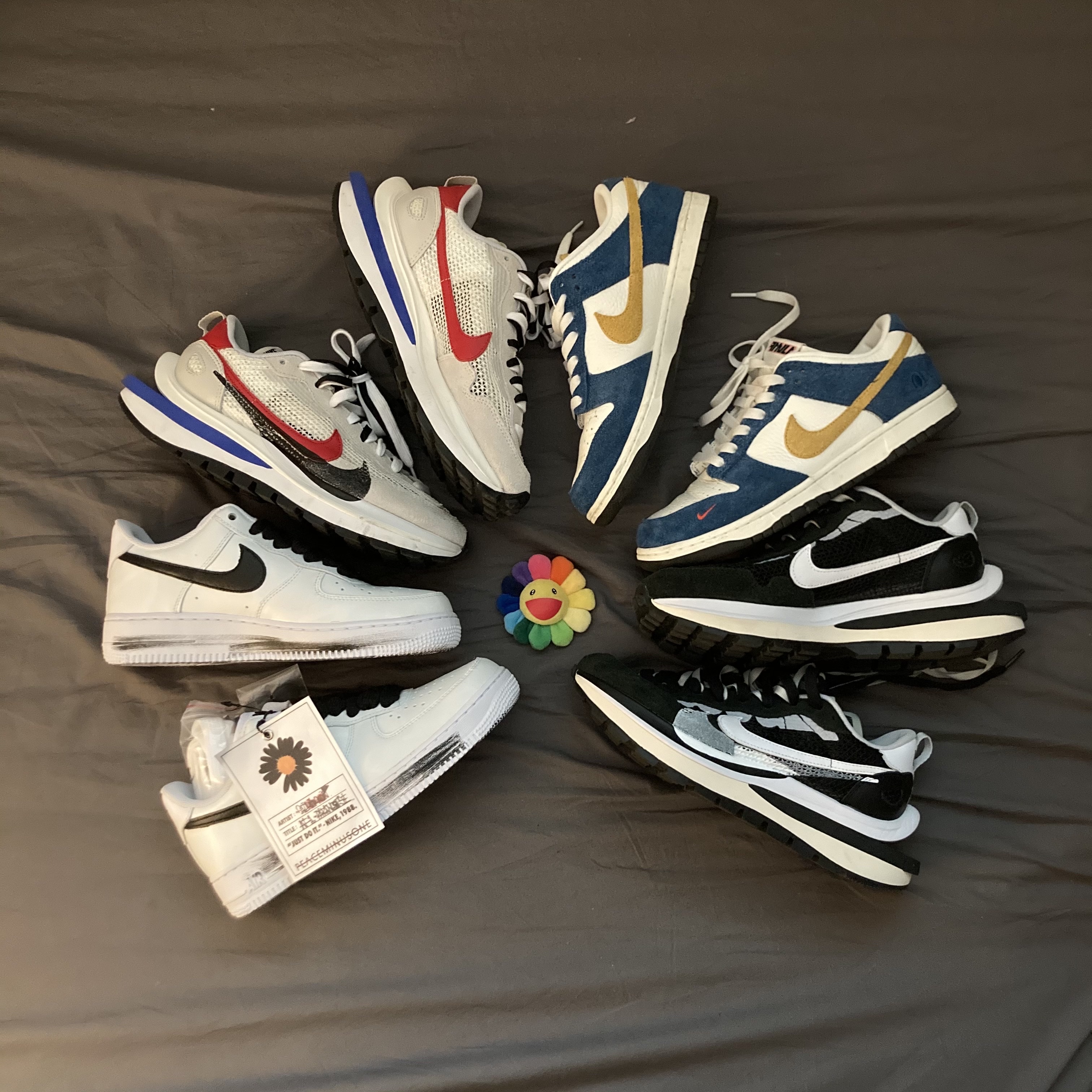 Nike x Sacai VaporWaffle Black White, Nike x Sacai VaporWaffle Royal Fuchsia 착용 스타일 - 2