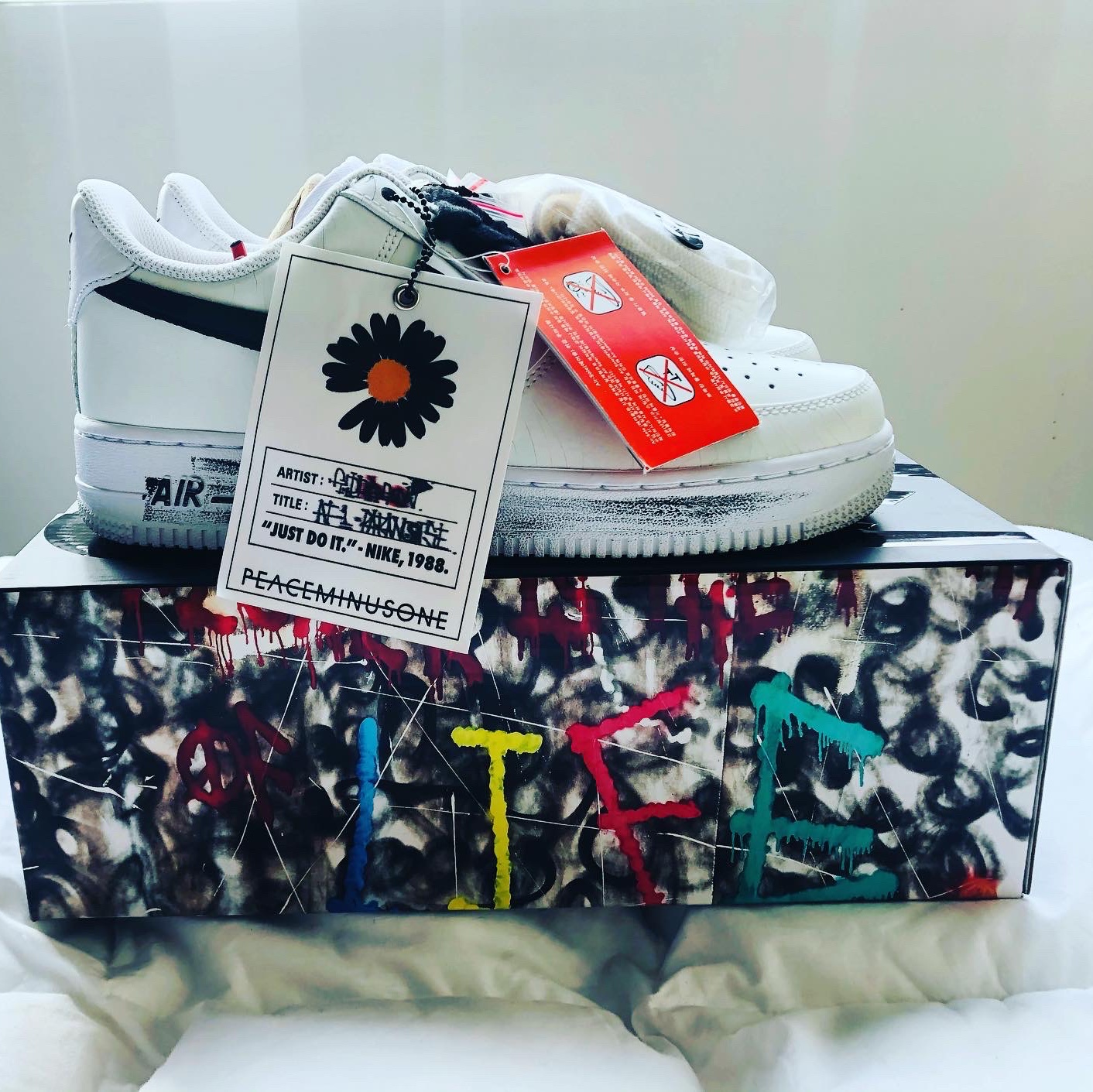 Nike x Peaceminusone Air Force 1 Low Para-Noise 2.0 착용 스타일 - 1