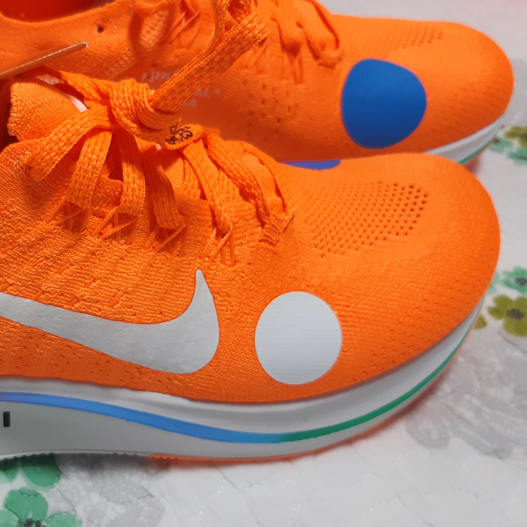 Nike x Off-White Zoom Fly Mercurial Total Orange 착용 스타일 - 2