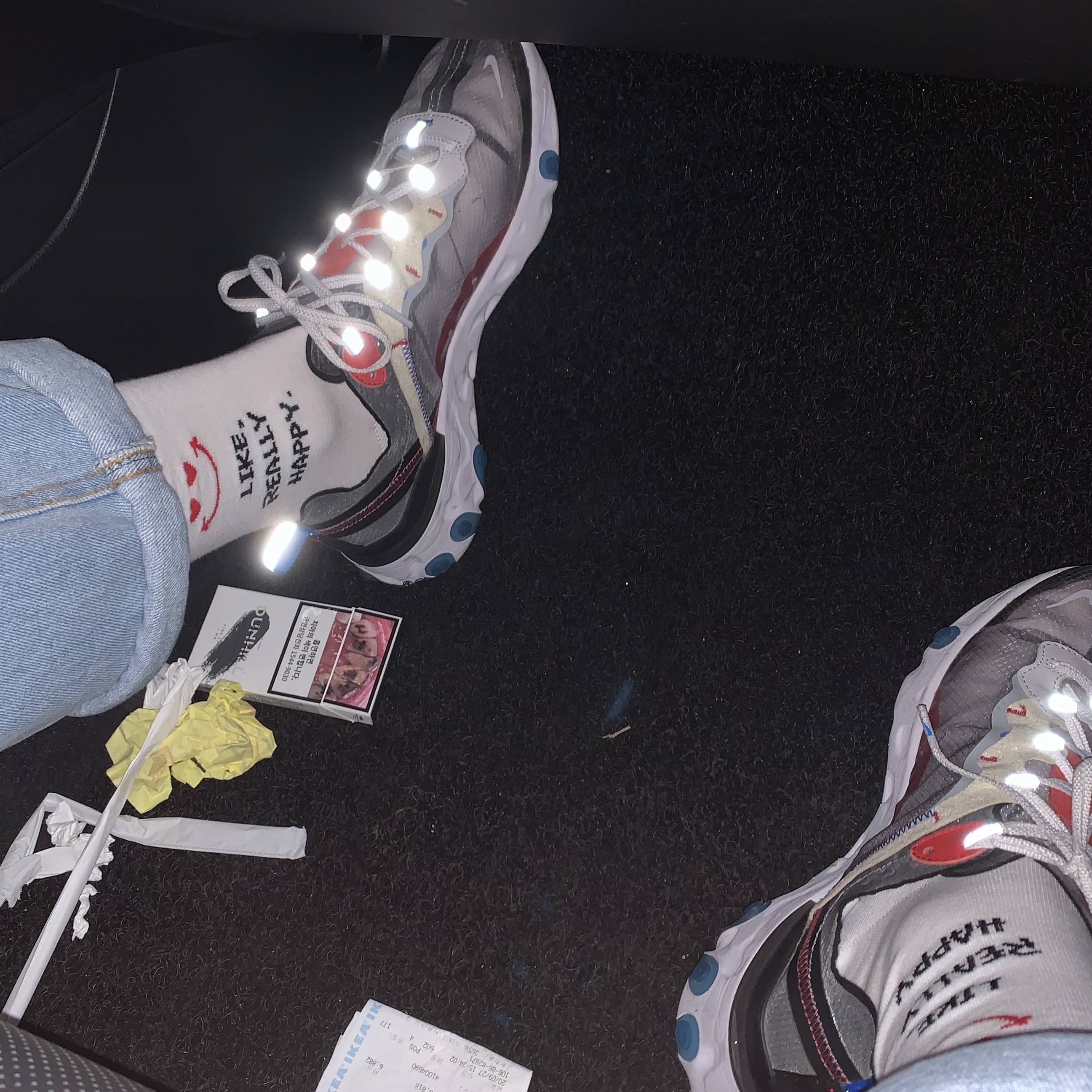 Nike React Element 87 Sail Light Bone 착용 스타일 - 3