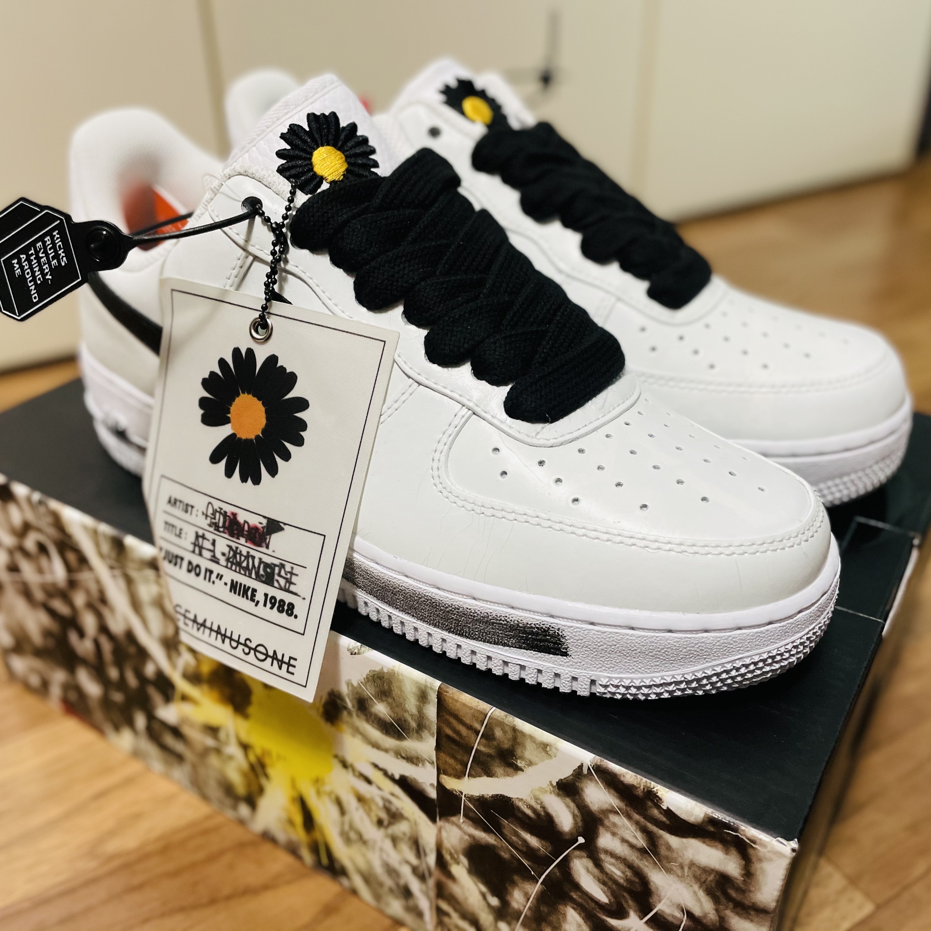 Nike x Peaceminusone Air Force 1 Low Para-Noise 2.0 착용 스타일 - 1