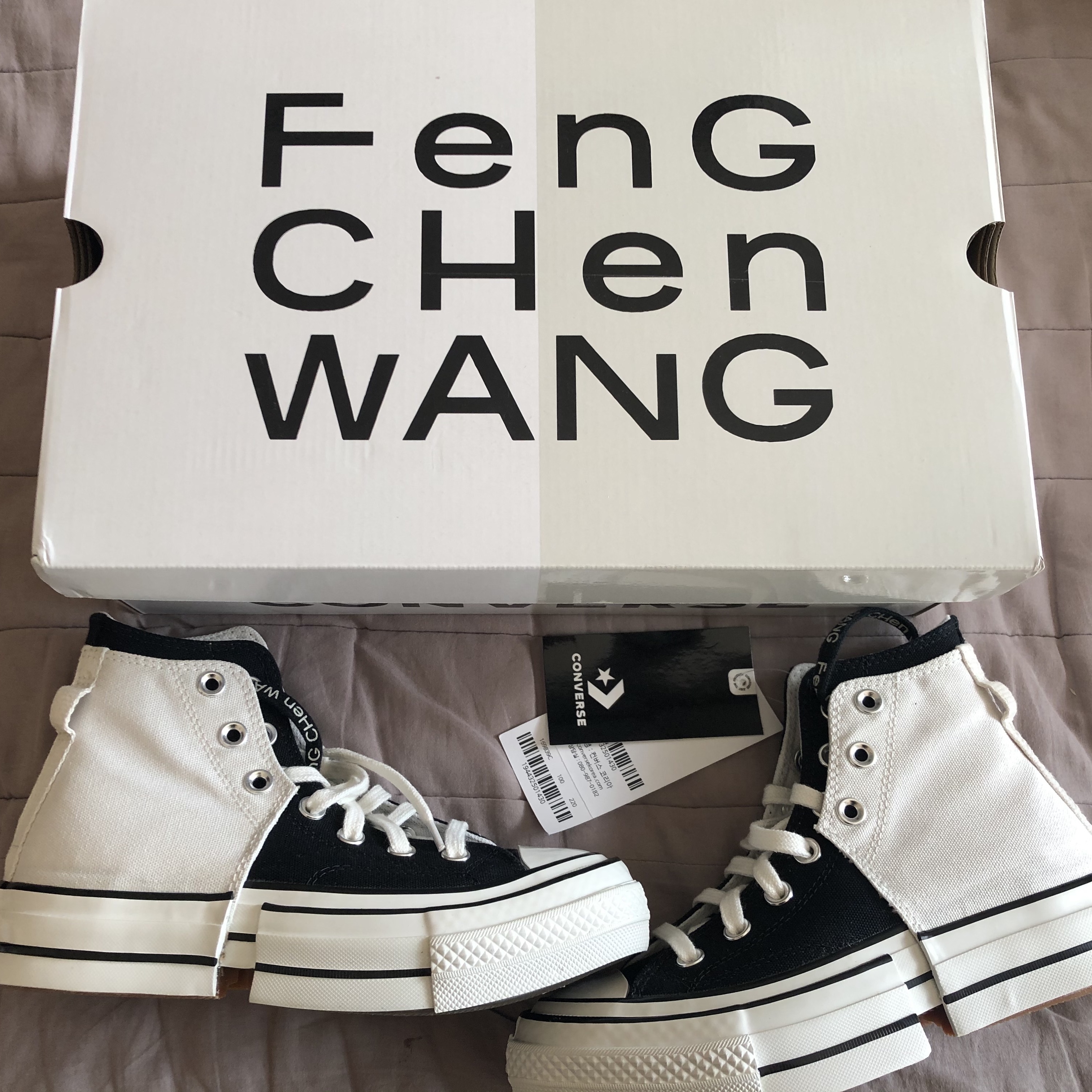 Converse x Feng Chen Wang Chuck 70 2-in-1 Natural Ivory Black 착용 스타일