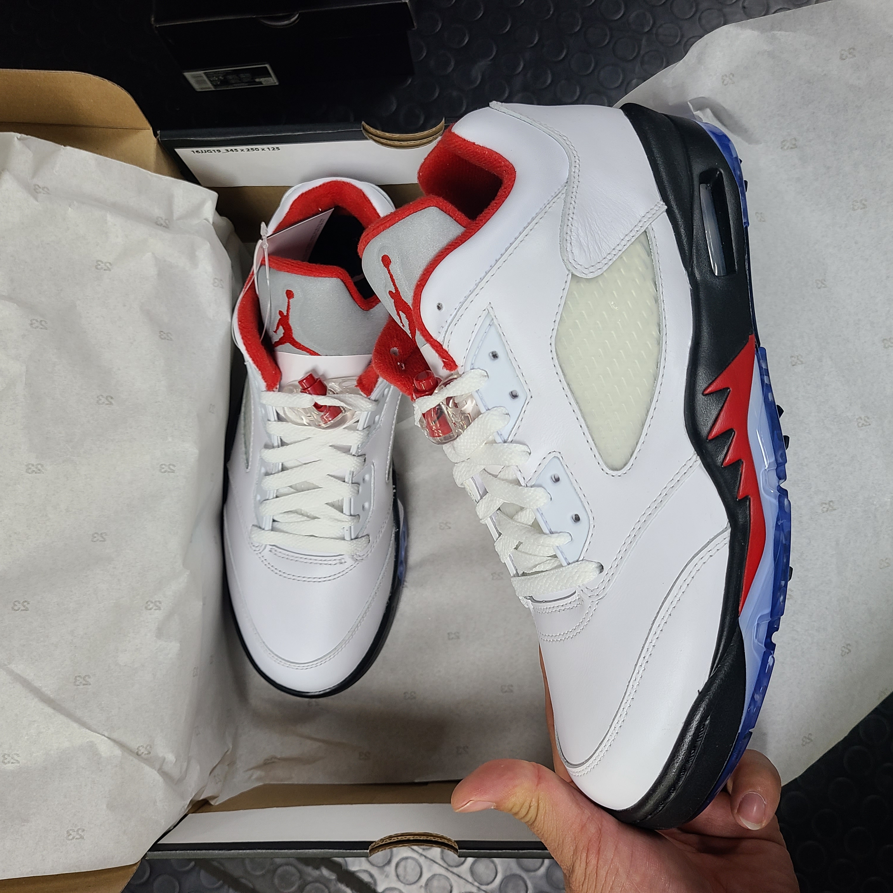 Jordan 5 Low Golf Fire Red 착용 스타일