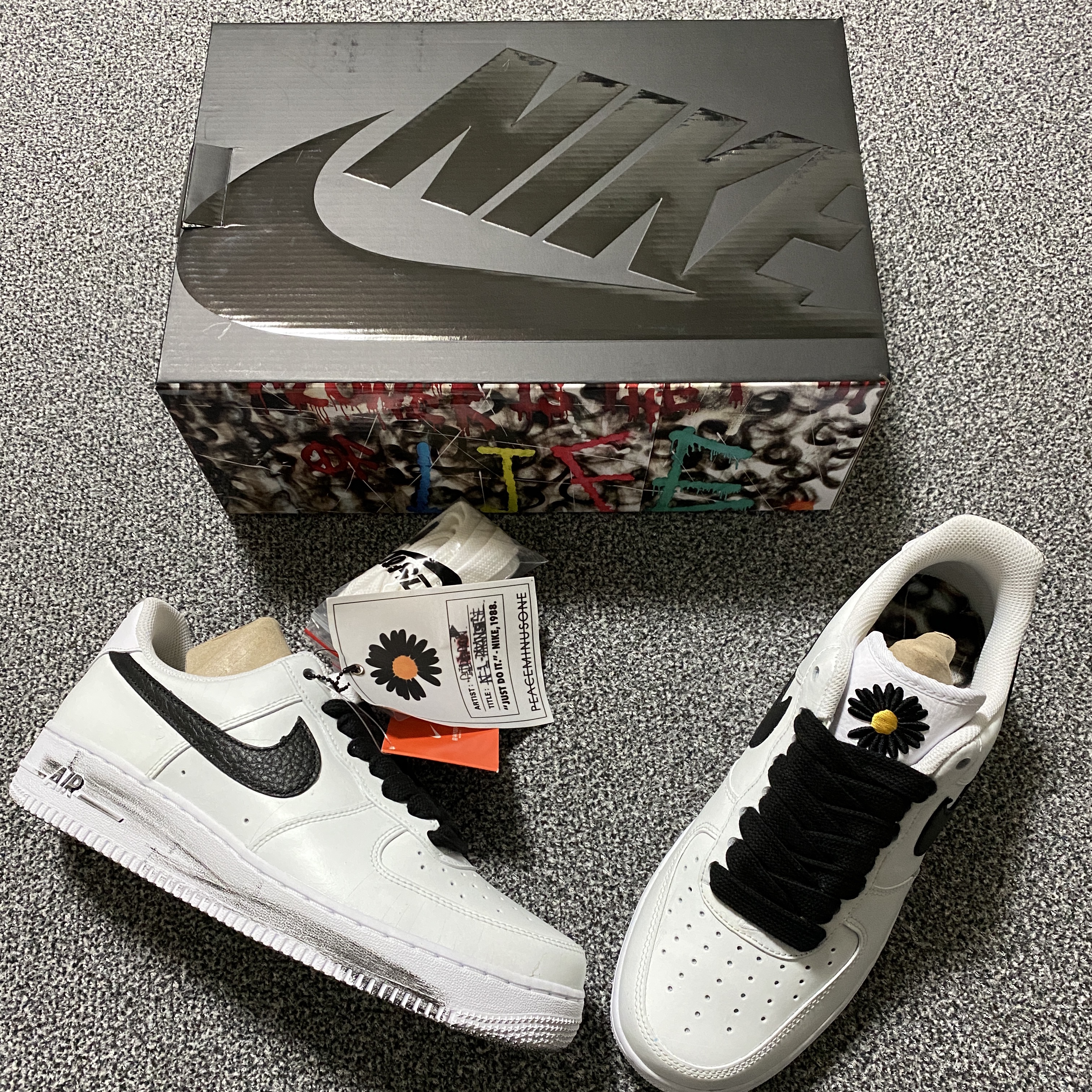 Nike x Peaceminusone Air Force 1 Low Para-Noise 2.0 착용 스타일 - 1