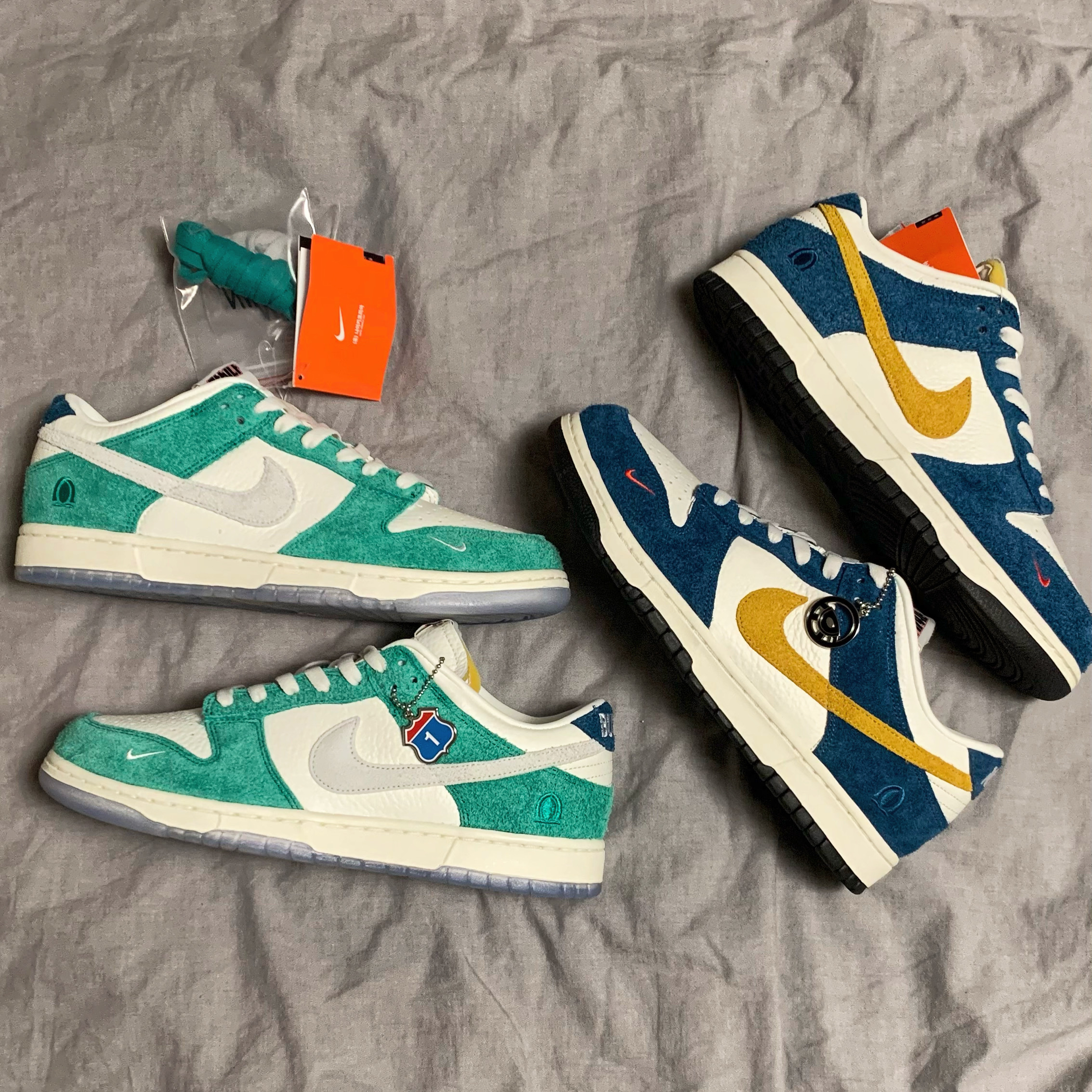 Nike x Kasina Dunk Low 80's Bus, Nike x Kasina Dunk Low Road Sign - Kasina Exclusive 착용 스타일