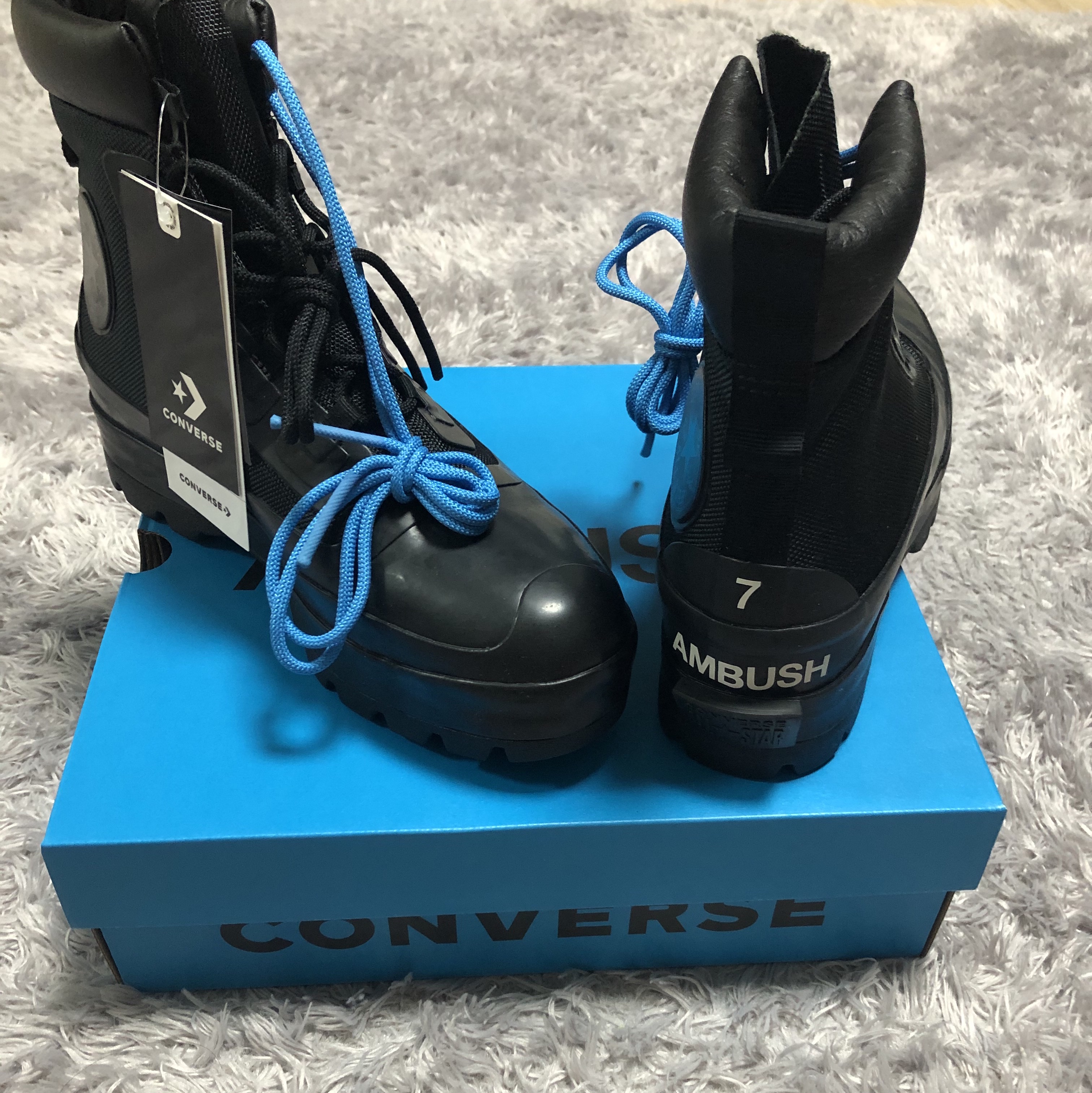 Converse x Ambush Chuck Taylor All Star Duck Boot Black 착용 스타일