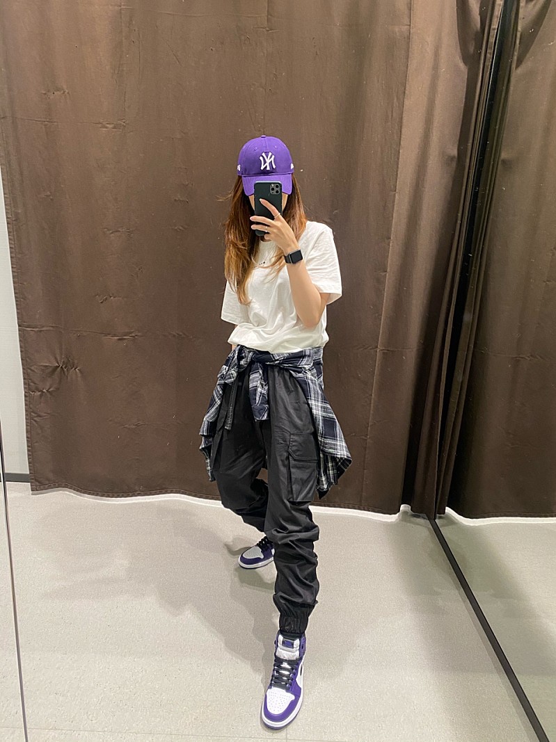 Jordan 1 Retro High OG Court Purple 2020 착용 스타일 - 2