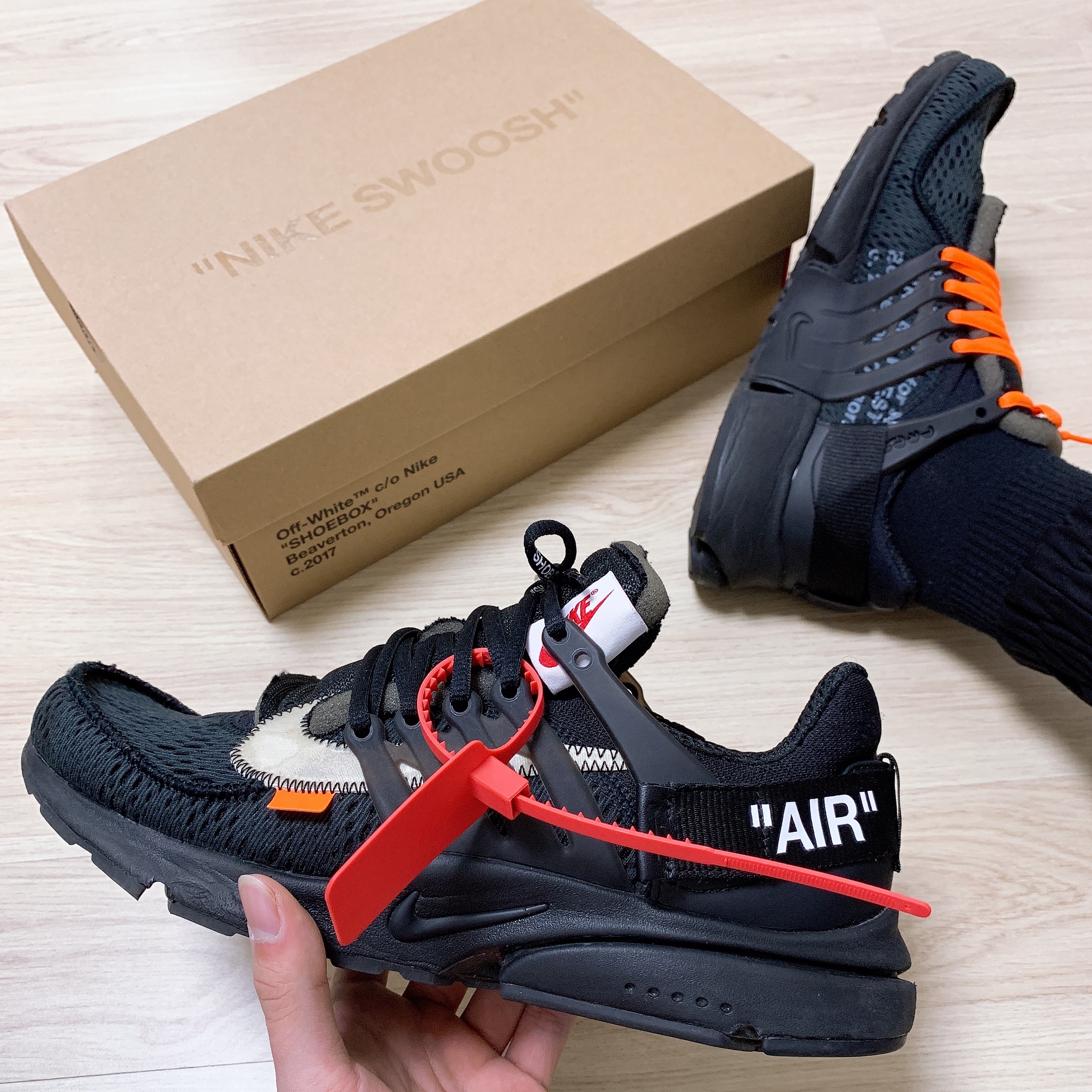 Nike x Off-White Air Presto Black 착용 스타일