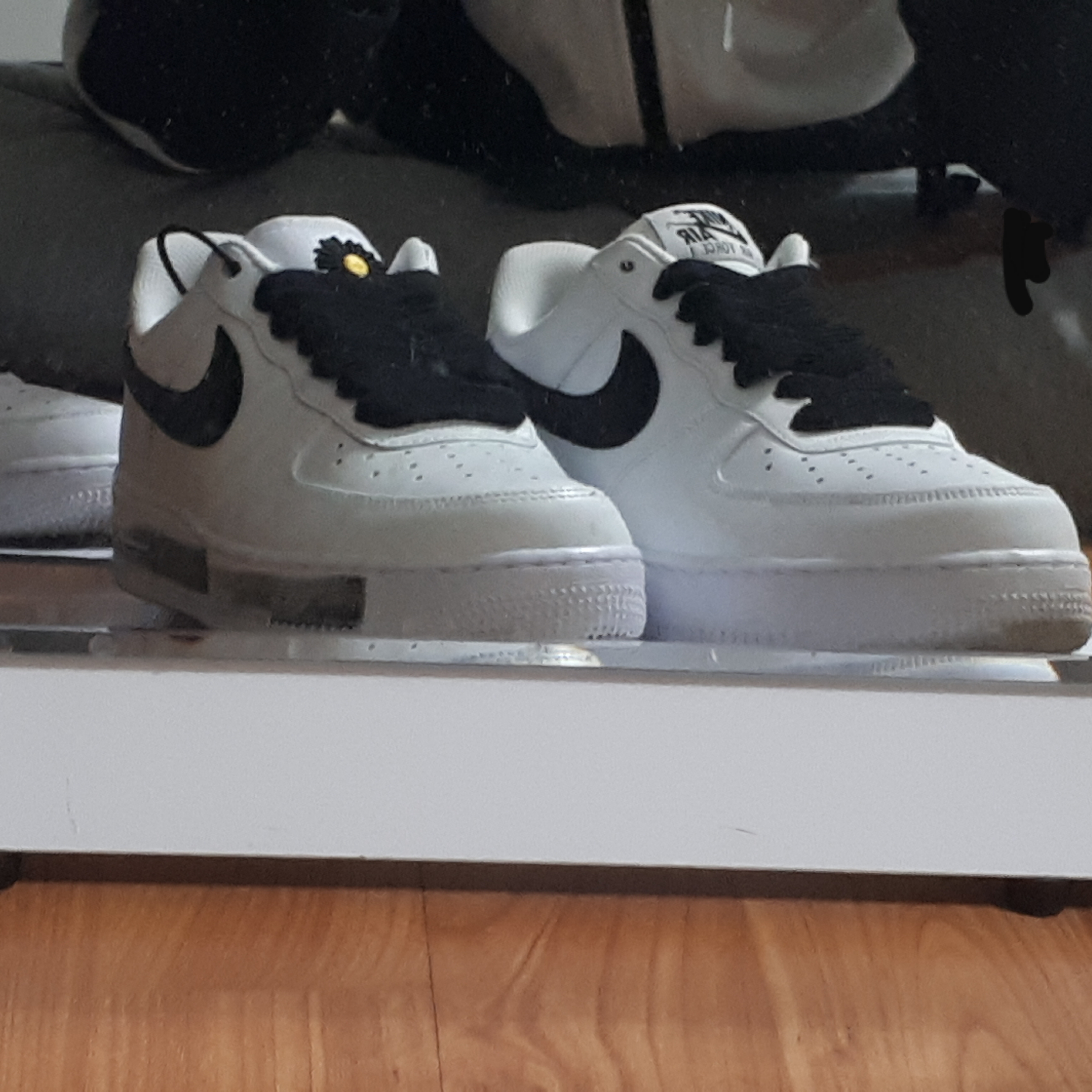 Nike x Peaceminusone Air Force 1 Low Para-Noise 2.0, Nike Air Force 1 Low White Black 2020 착용 스타일