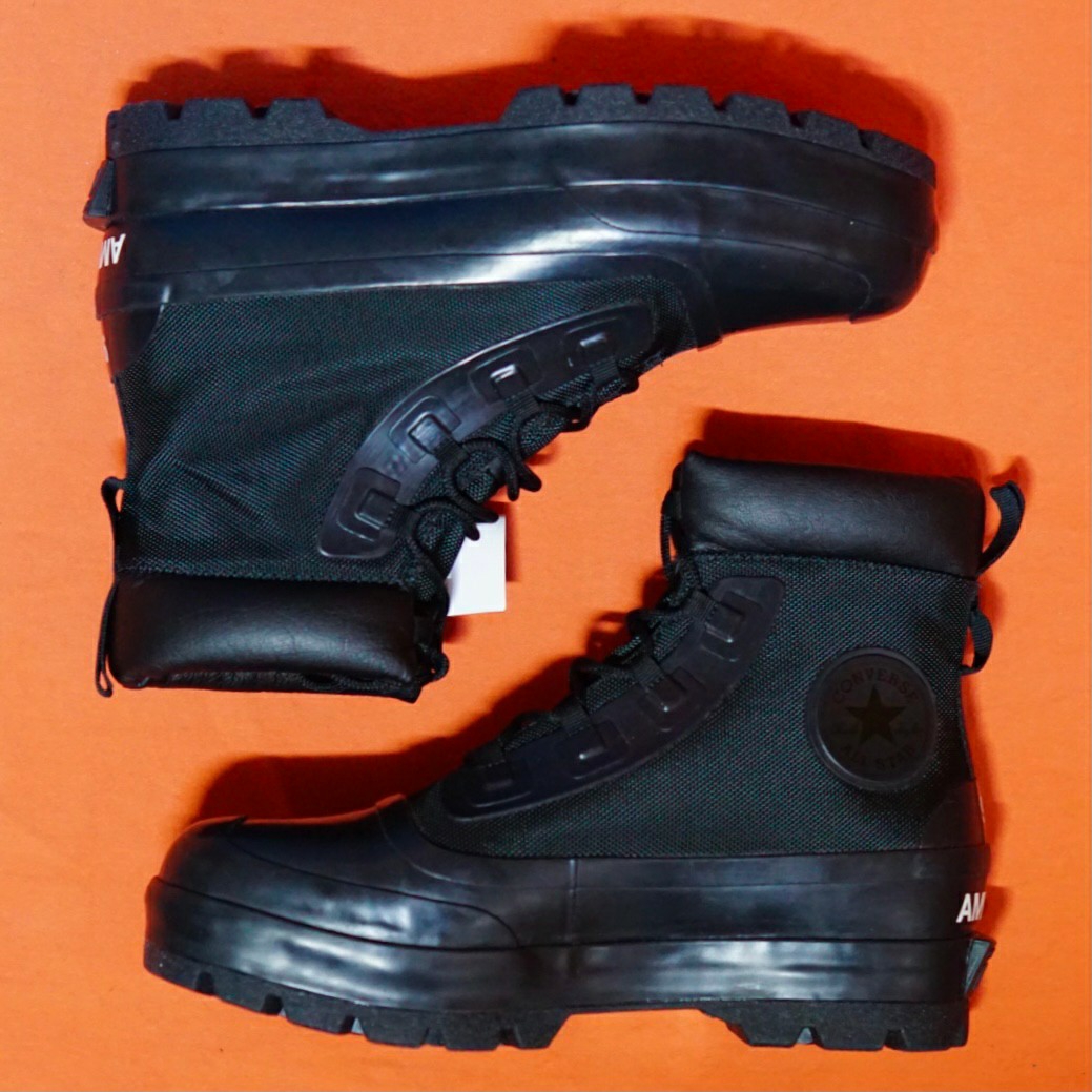 Converse x Ambush Chuck Taylor All Star Duck Boot Black 착용 스타일 - 4