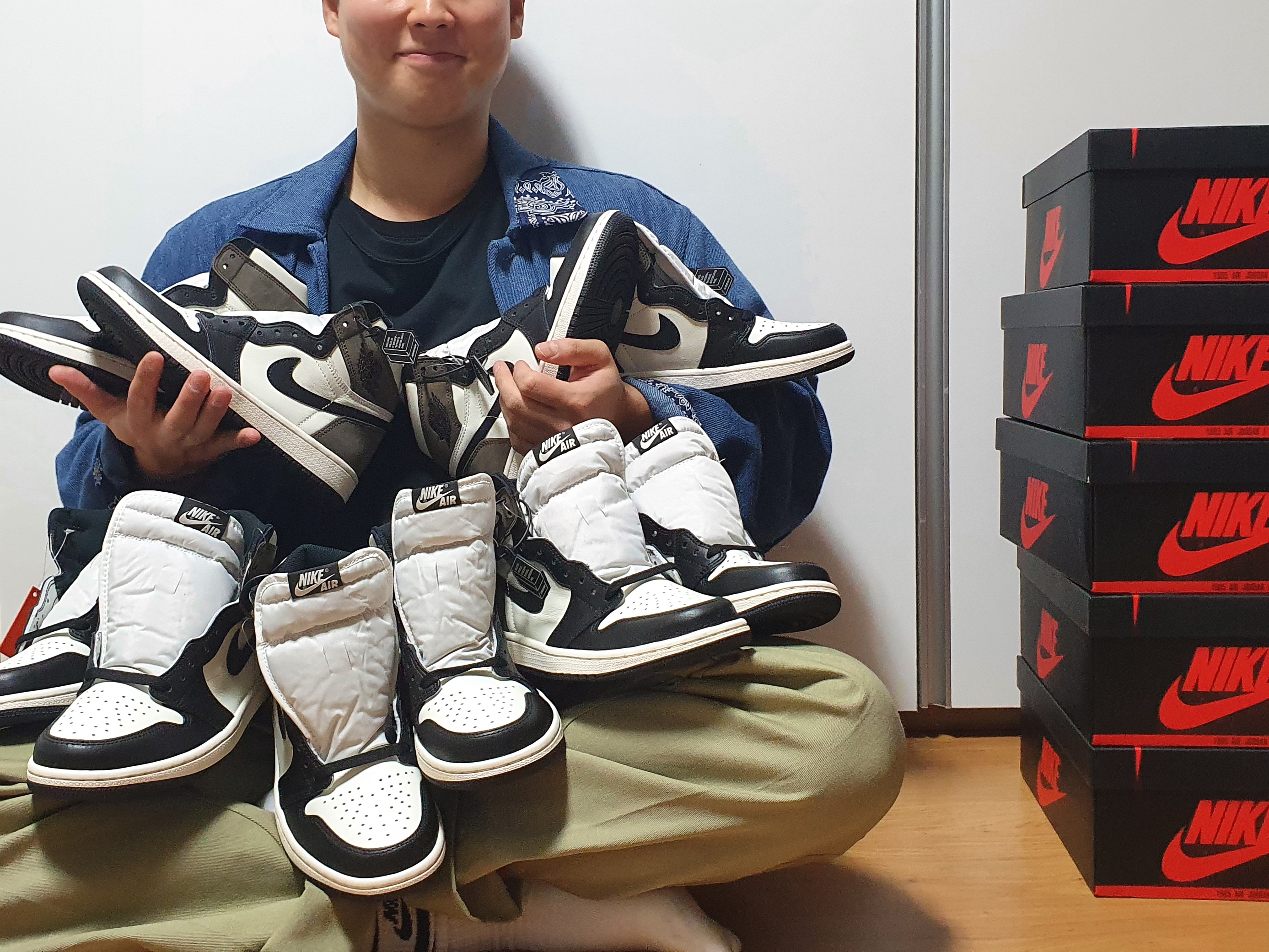 Jordan 1 Retro High OG Black Mocha 착용 스타일