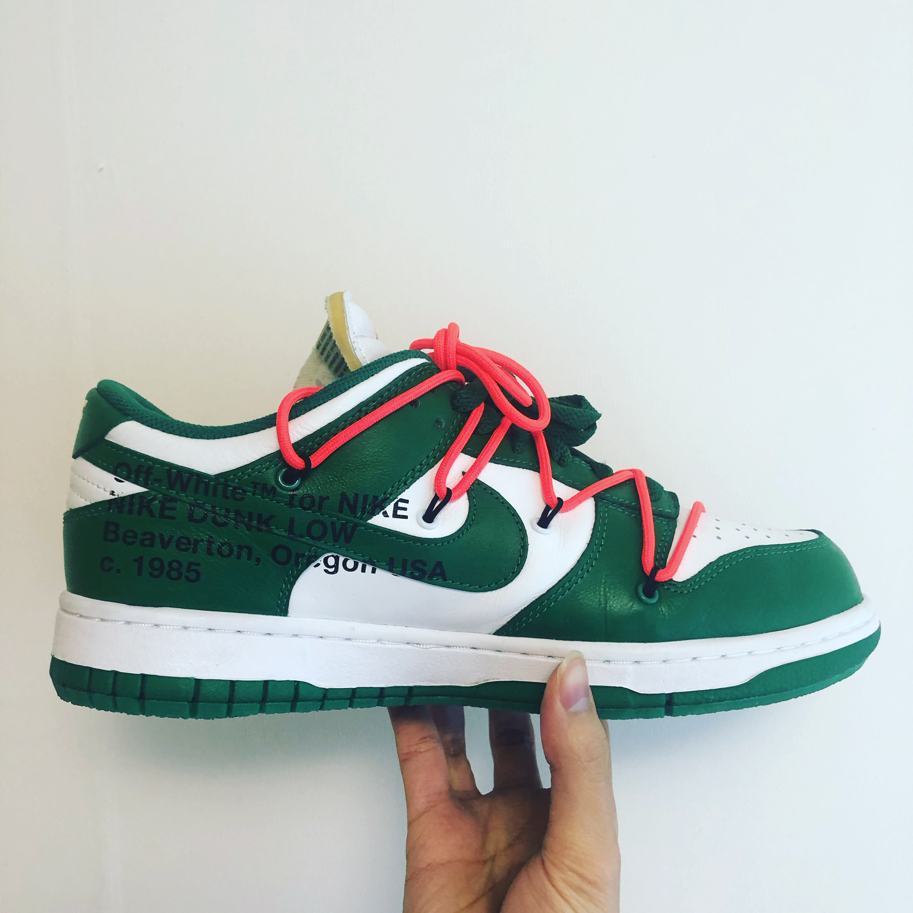 Nike x Off-White Dunk Low Pine Green 착용 스타일