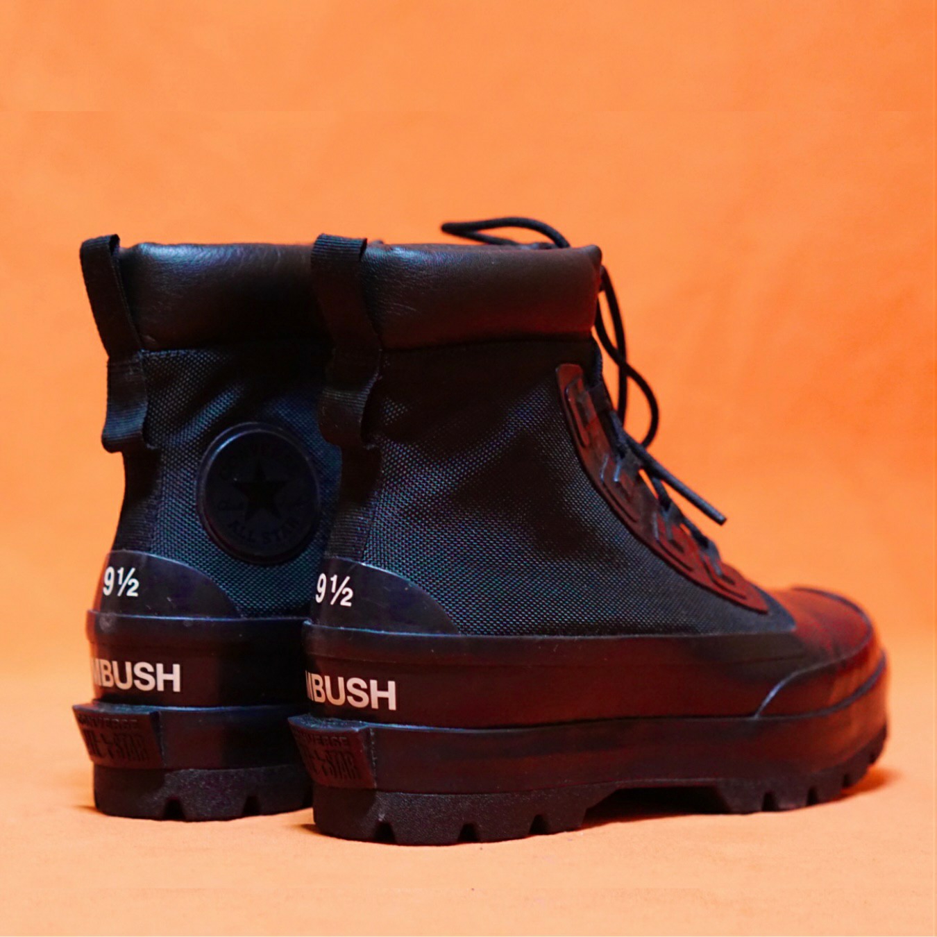 Converse x Ambush Chuck Taylor All Star Duck Boot Black 착용 스타일 - 3