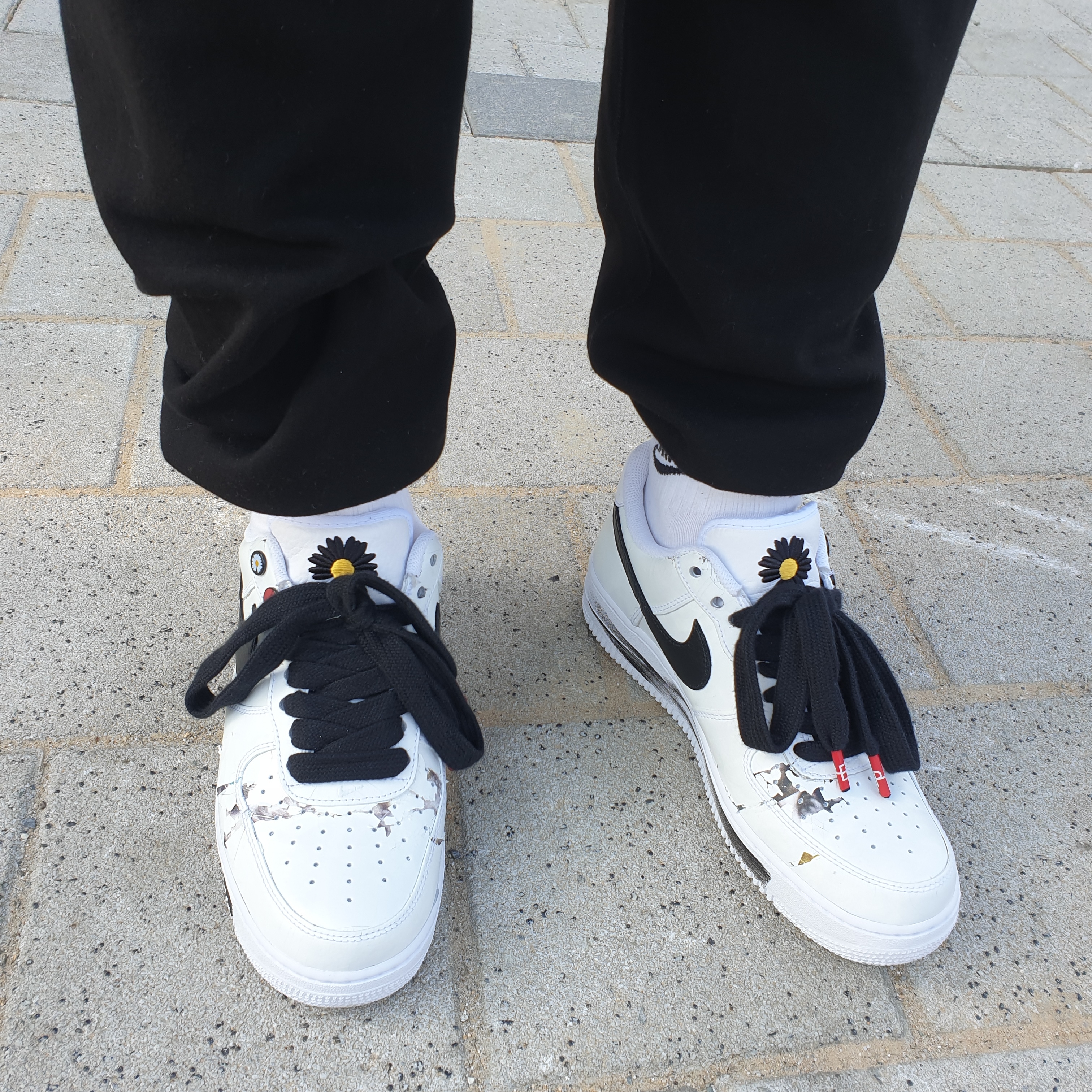 Nike x Peaceminusone Air Force 1 Low Para-Noise 2.0 착용 스타일 - 1