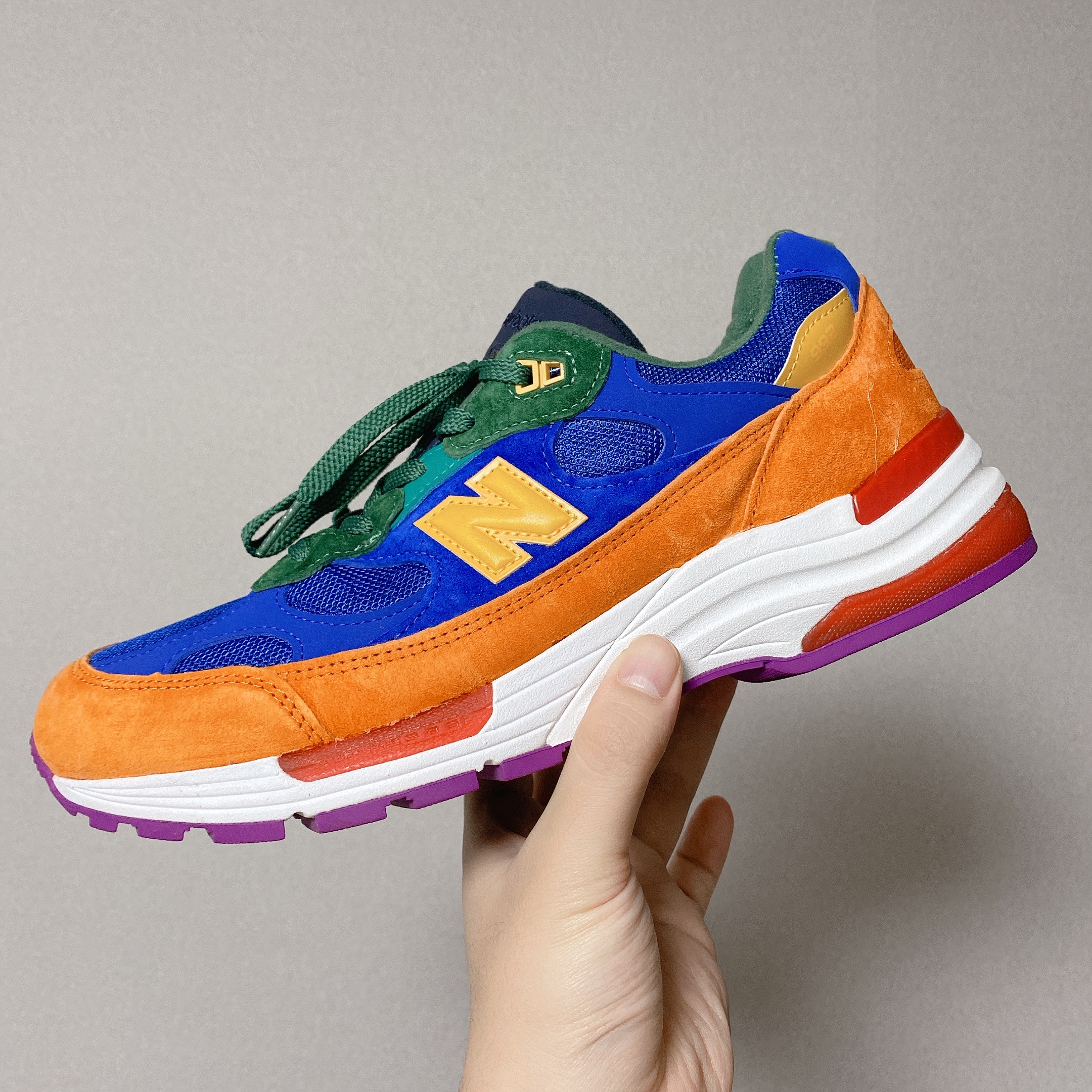 New Balance 992 Made in USA Multi-Color 착용 스타일