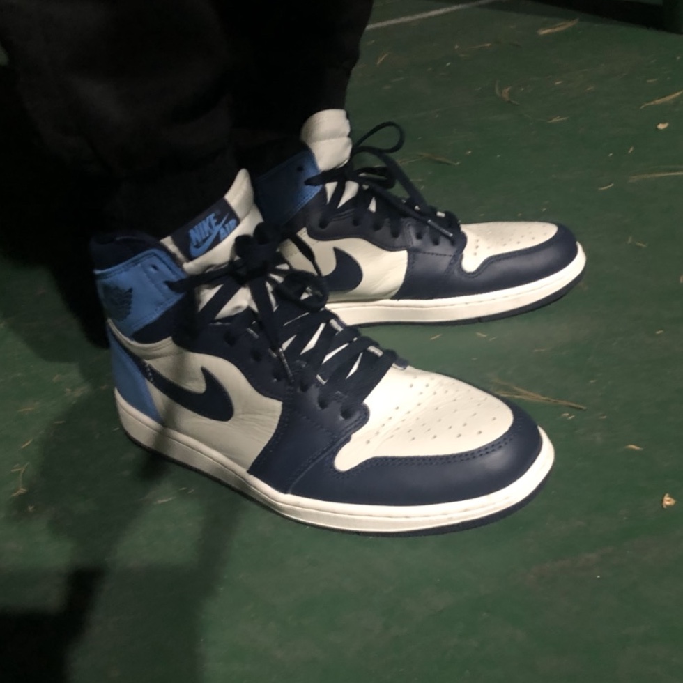 Jordan 1 Retro High Obsidian UNC 착용 스타일